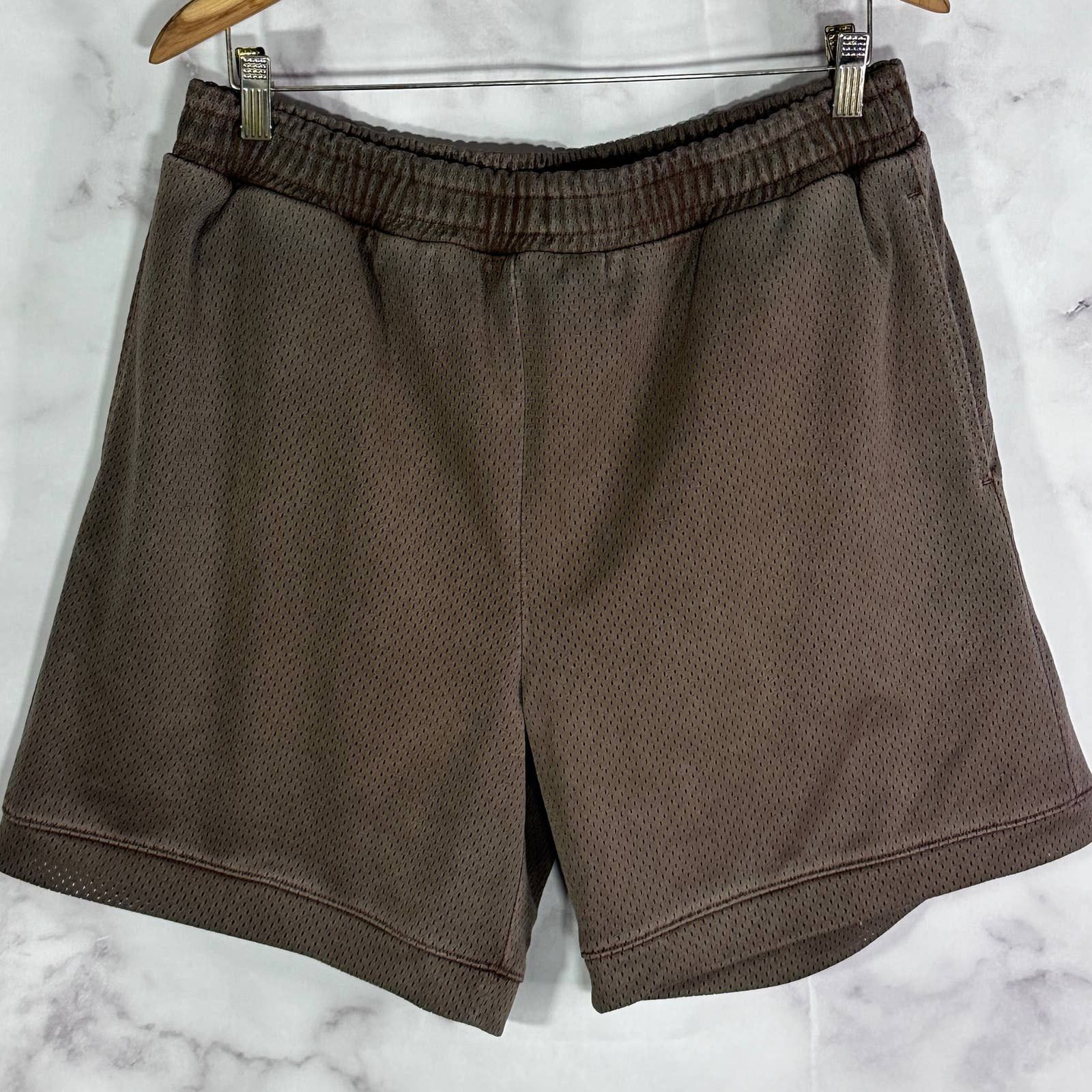 HIDDEN Hidden NY Brown Overdyed Mesh shorts Size US 34 / EU 50 - 2 Thumbnail