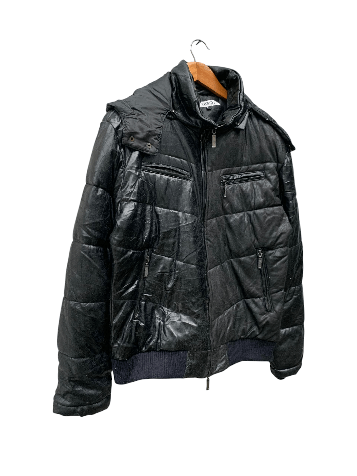 In The Attic Vintage Growth By In The Attic Puffer Hoodie Jacket Size US L / EU 52-54 / 3 - 4 Thumbnail