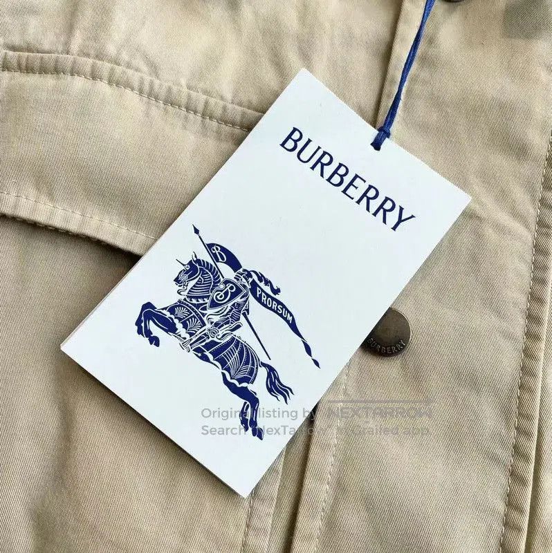 Burberry Burberry Khaki Cotton Women's Jacket. Size XXS / US 00 / IT 34 - 7 Thumbnail
