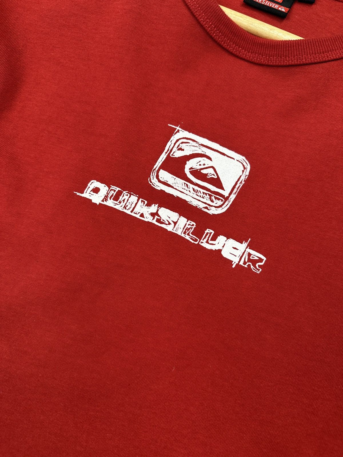 Quiksilver 90s Vintage QUIKSILVER Surf Big Logo Long Sleeve T-Shirt Red Size US XXL / EU 58 / 5 - 6 Thumbnail