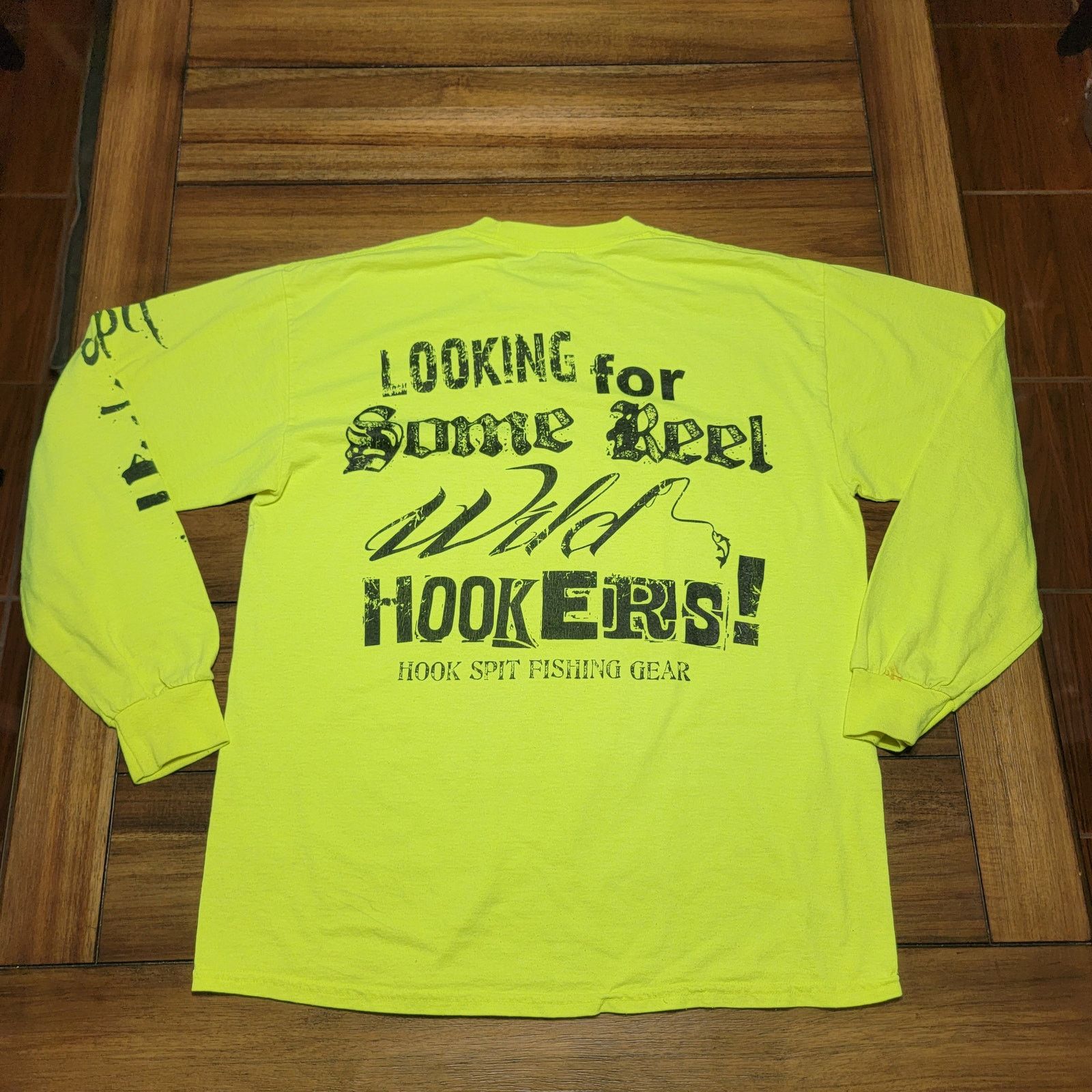 Other Hook Spit Fishing Gear LS Tee (Gildan) "Looking For.." - Lg Size US L / EU 52-54 / 3 - 2 Thumbnail