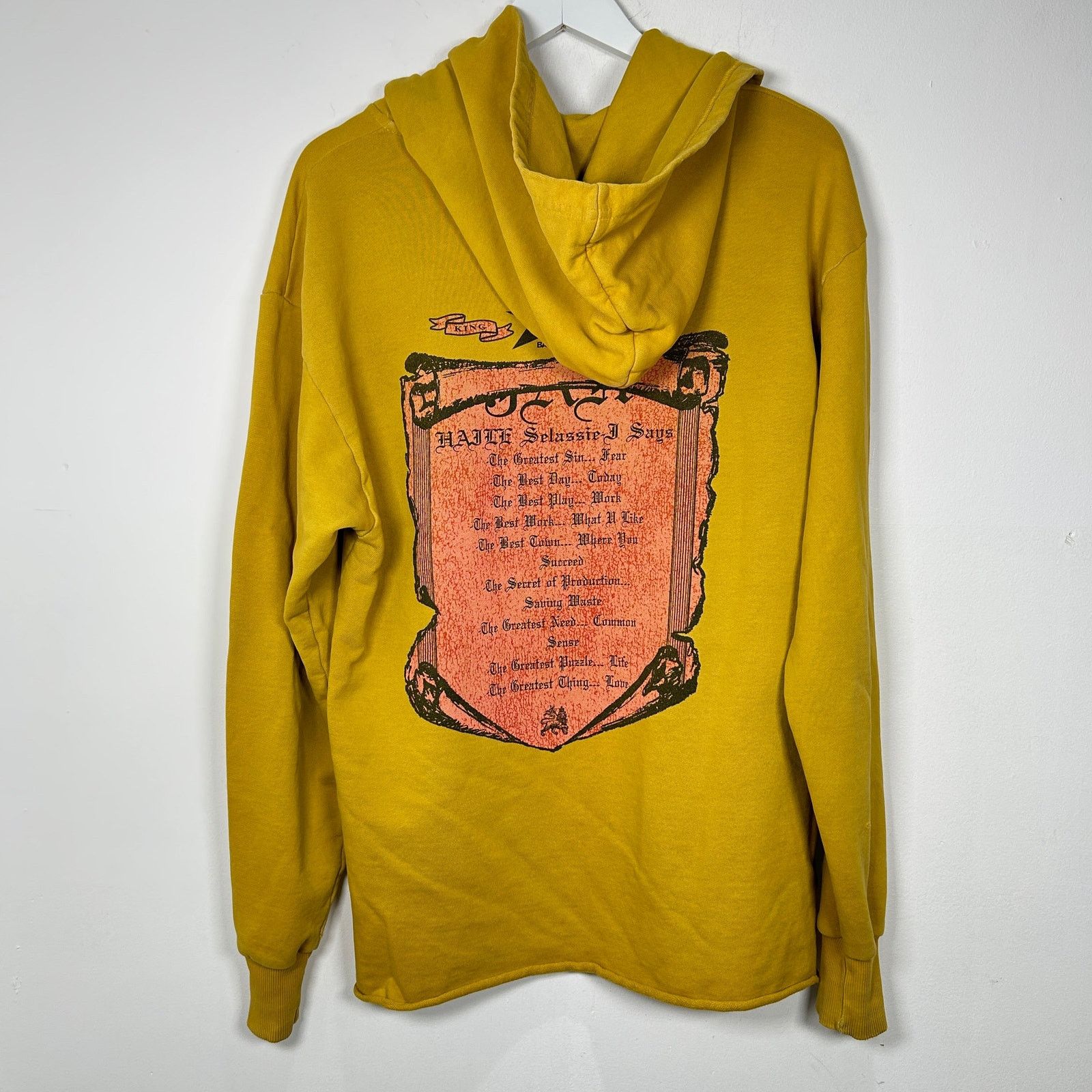 Barriers Barriers 'King of Kings' Yellow Graphic Hoodie Size M Size US M / EU 48-50 / 2 - 2 Thumbnail