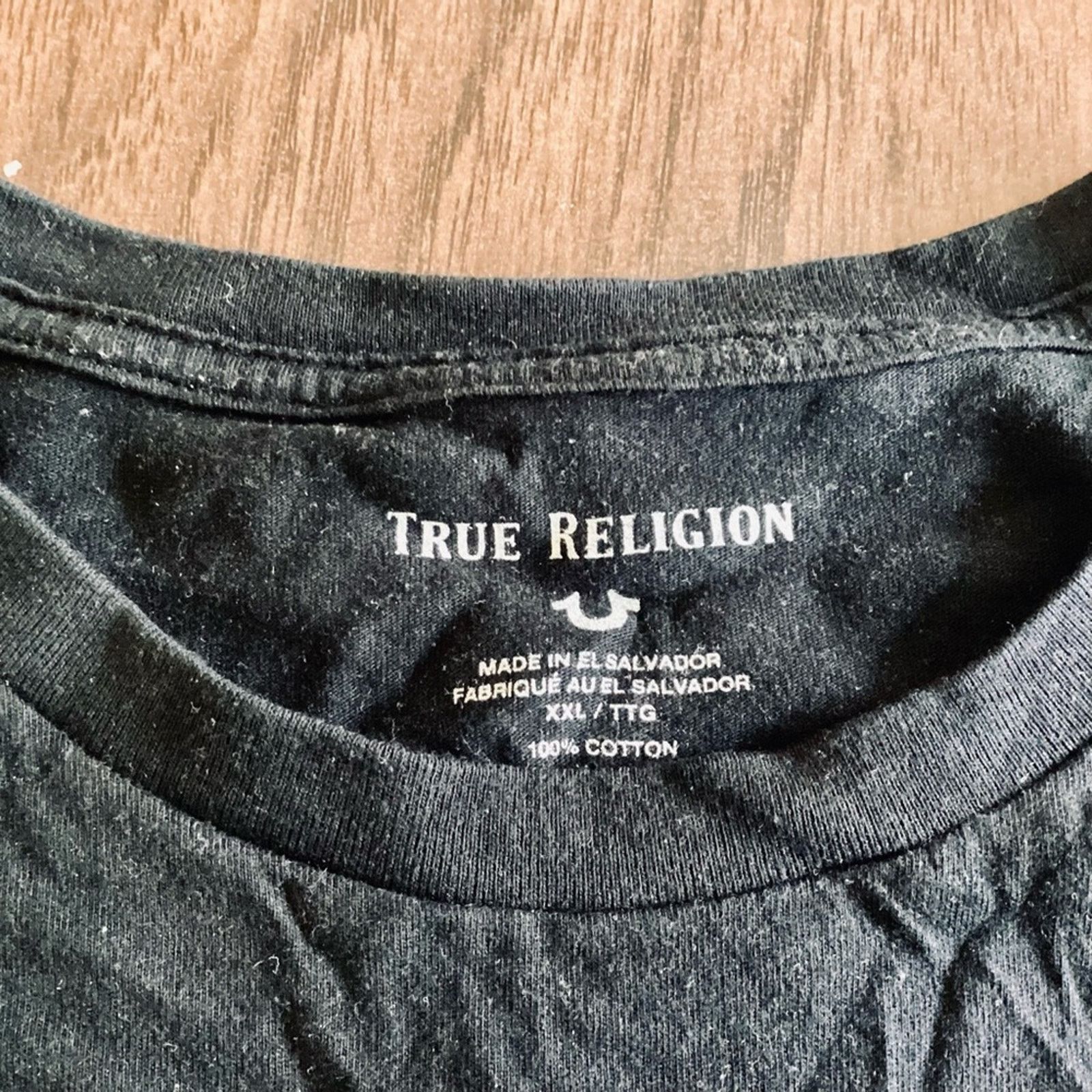 True Religion True Religion Men's Buddha Metallic Short Sleeve Tee Size US XXL / EU 58 / 5 - 3 Thumbnail