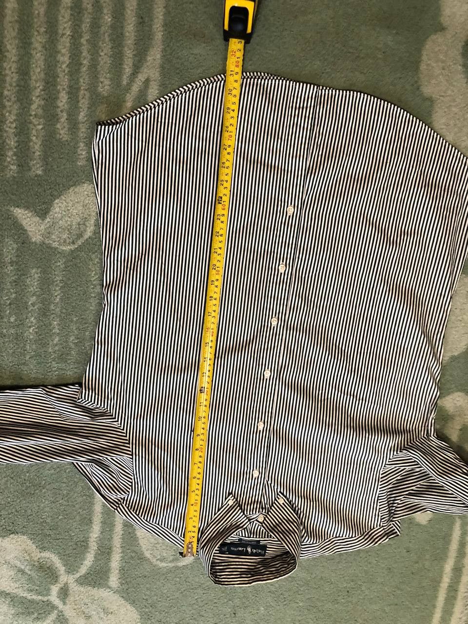 Ralph Lauren Vintage striped Shirt print Ralph Lauren Y2K custom fit Size US L / EU 52-54 / 3 - 10 Thumbnail