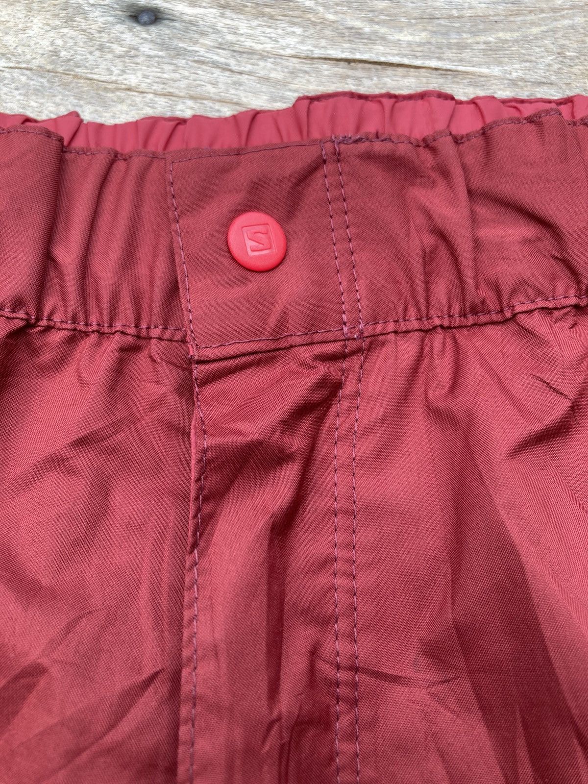 Salomon Salomon Maroon Polyester Track Insulated Thermal Pants Size US 32 / EU 48 - 3 Thumbnail
