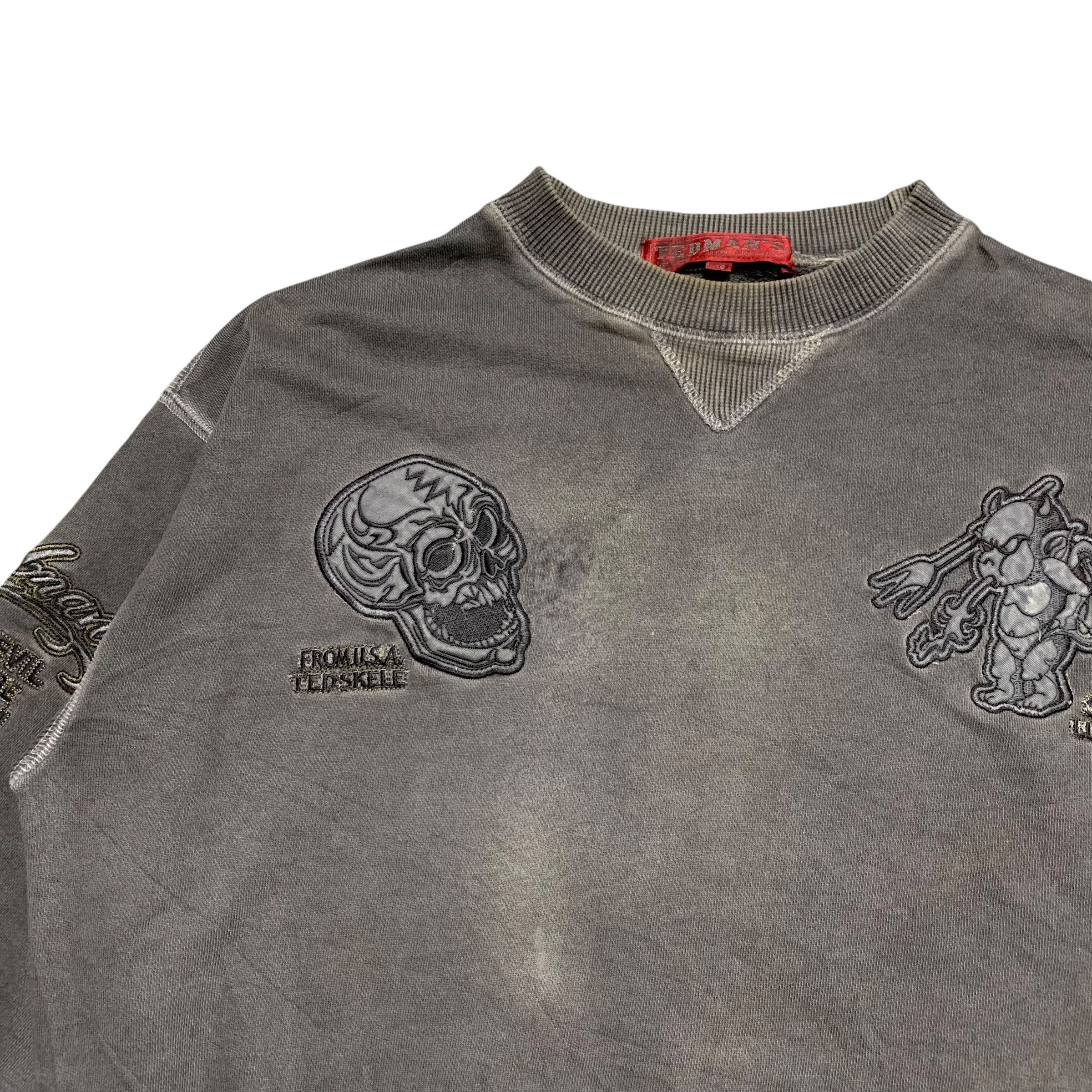Tedman Vintage Tedman Lucky Little Devil Embroidery Sweatshirt Size US L / EU 52-54 / 3 - 10 Thumbnail