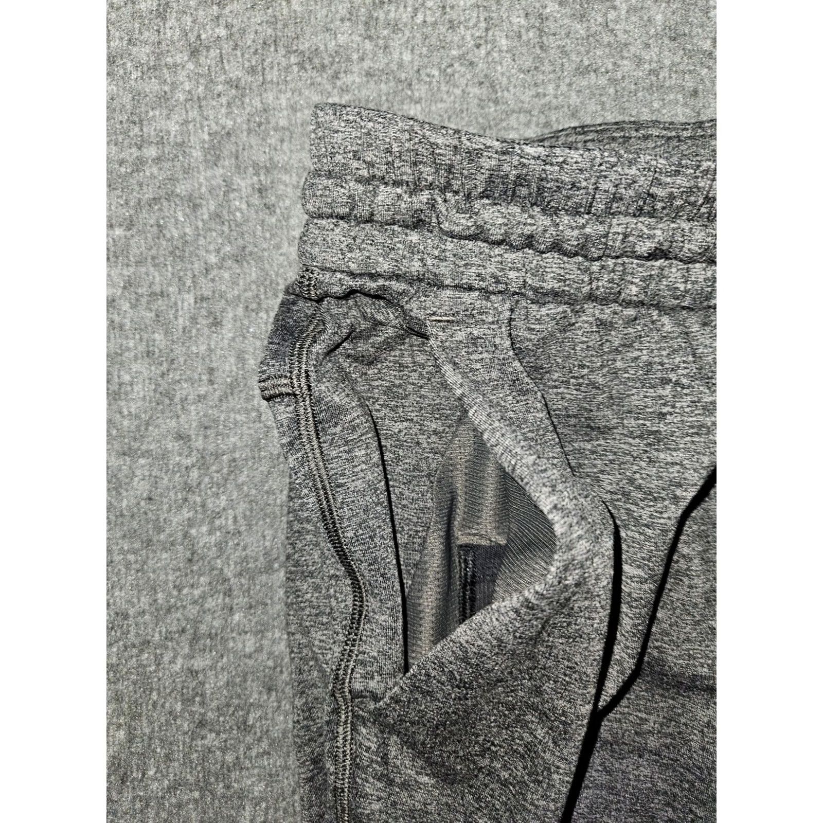 Lululemon Lululemon Pants Mens Large Gray Jogger Sweatpants Drawstring Recycled Polyester Heathered Dark Gray Pockets Logo Size US 33 - 6 Thumbnail