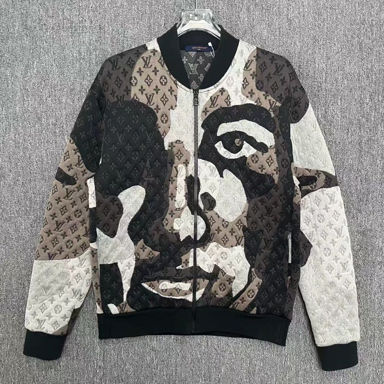 Louis Vuitton LV Face Print Baseball Jacket Size US M / EU 48-50 / 2 - 1 Thumbnail
