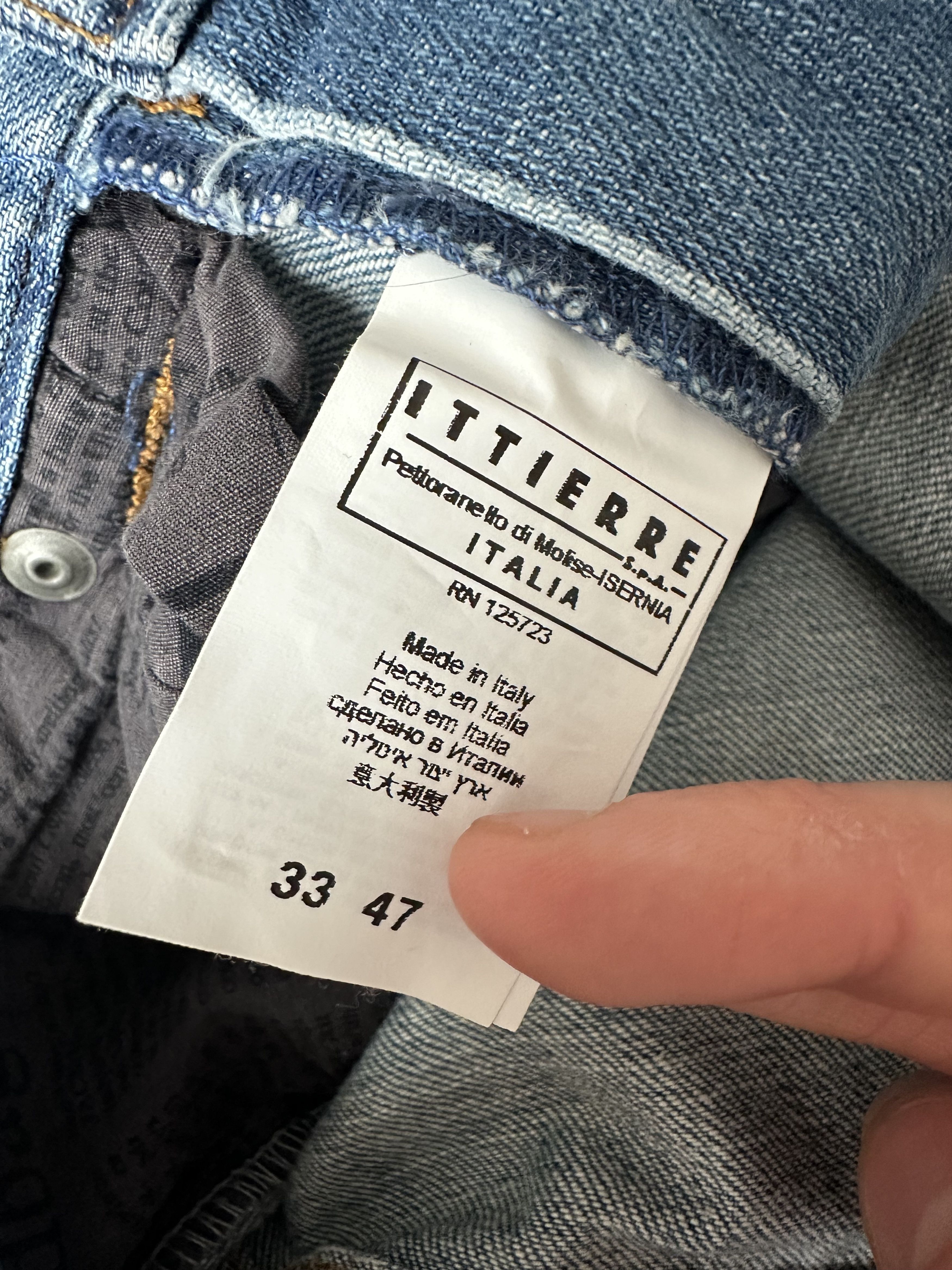 John Galliano Galliano Gazette Newspaper Light Blue Denim Size US 33 - 7 Thumbnail