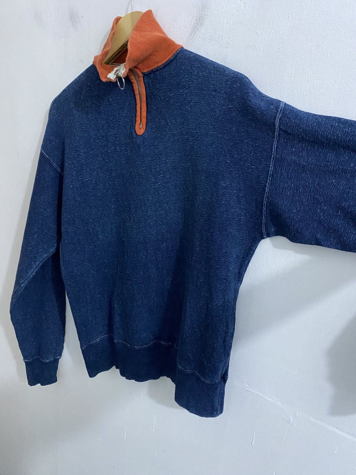 45rpm Joubu De Nagamochi 45RPM Half Zip TwoTone Sweater Size US L / EU 52-54 / 3 - 6 Thumbnail