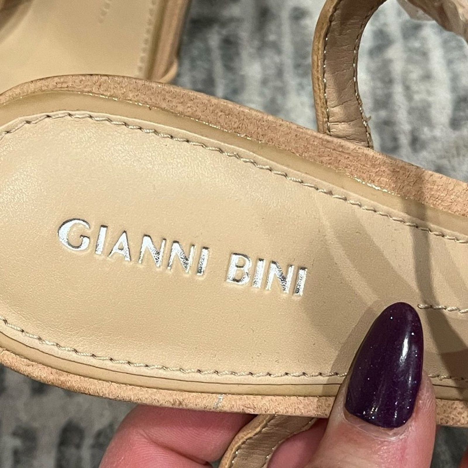 Gianni Valentino Gianni Bini Platform Stiletto High Heels Leather Beige 9.5 Size US 9.5 / IT 39.5 - 3 Thumbnail