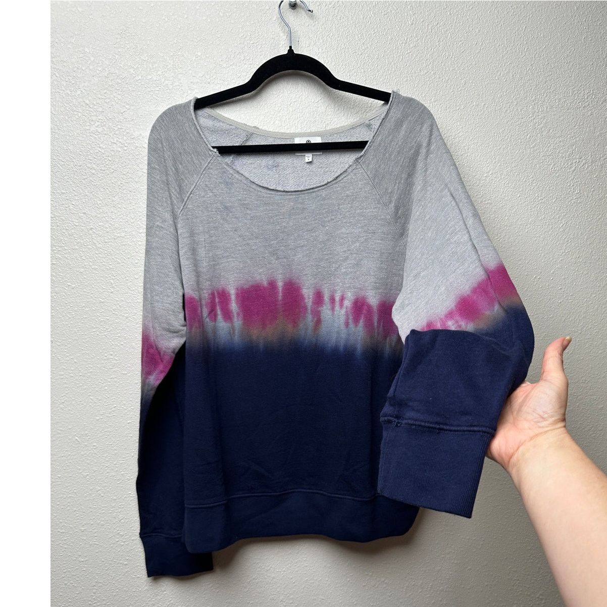 Sundry Sundry Sweater Gray Tie Dye Women US 4 Pullover Size S / US 4 / IT 40 - 3 Thumbnail