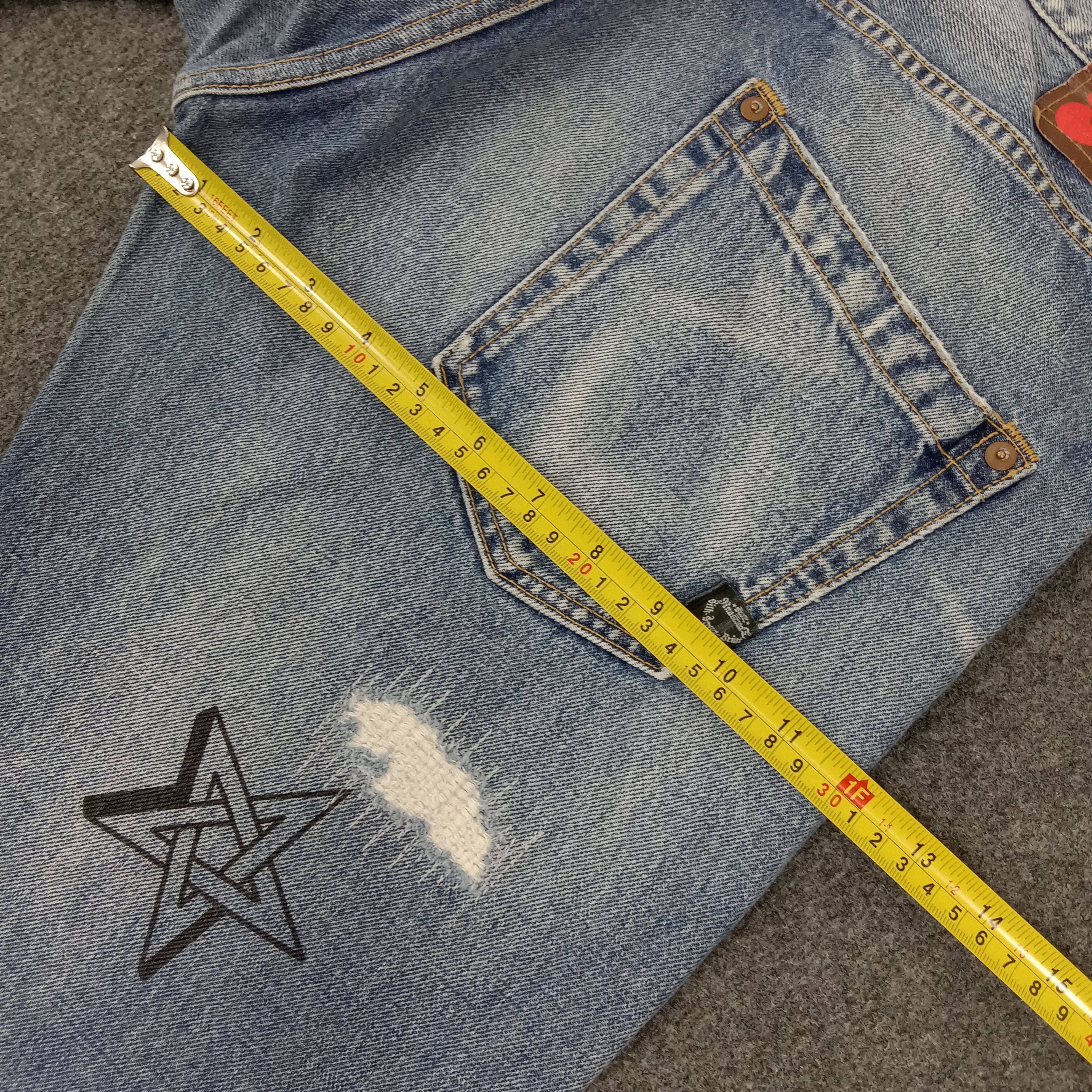 Japanese Brand RNA Sweats Bloods Distressed Style Denim Jeans Size US 33 - 12 Thumbnail