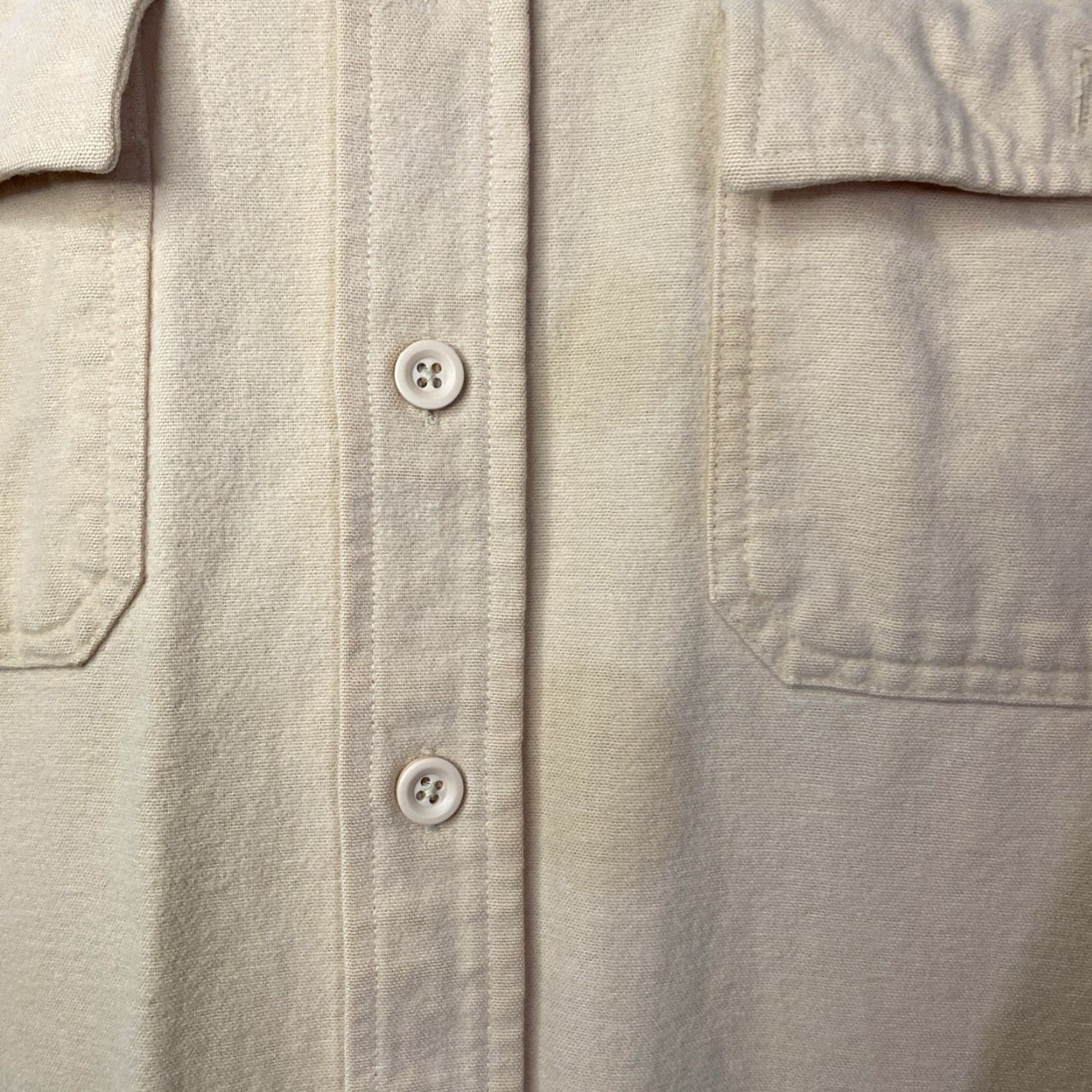 Vintage VTG LL Bean Chamois Shirt Mens XLT Regular Fit Flannel Outdoor 90s Yellow Cotton Button-Up Pockets Heavyweight Casual Workwear Vintage Size US M / EU 48-50 / 2 - 3 Thumbnail
