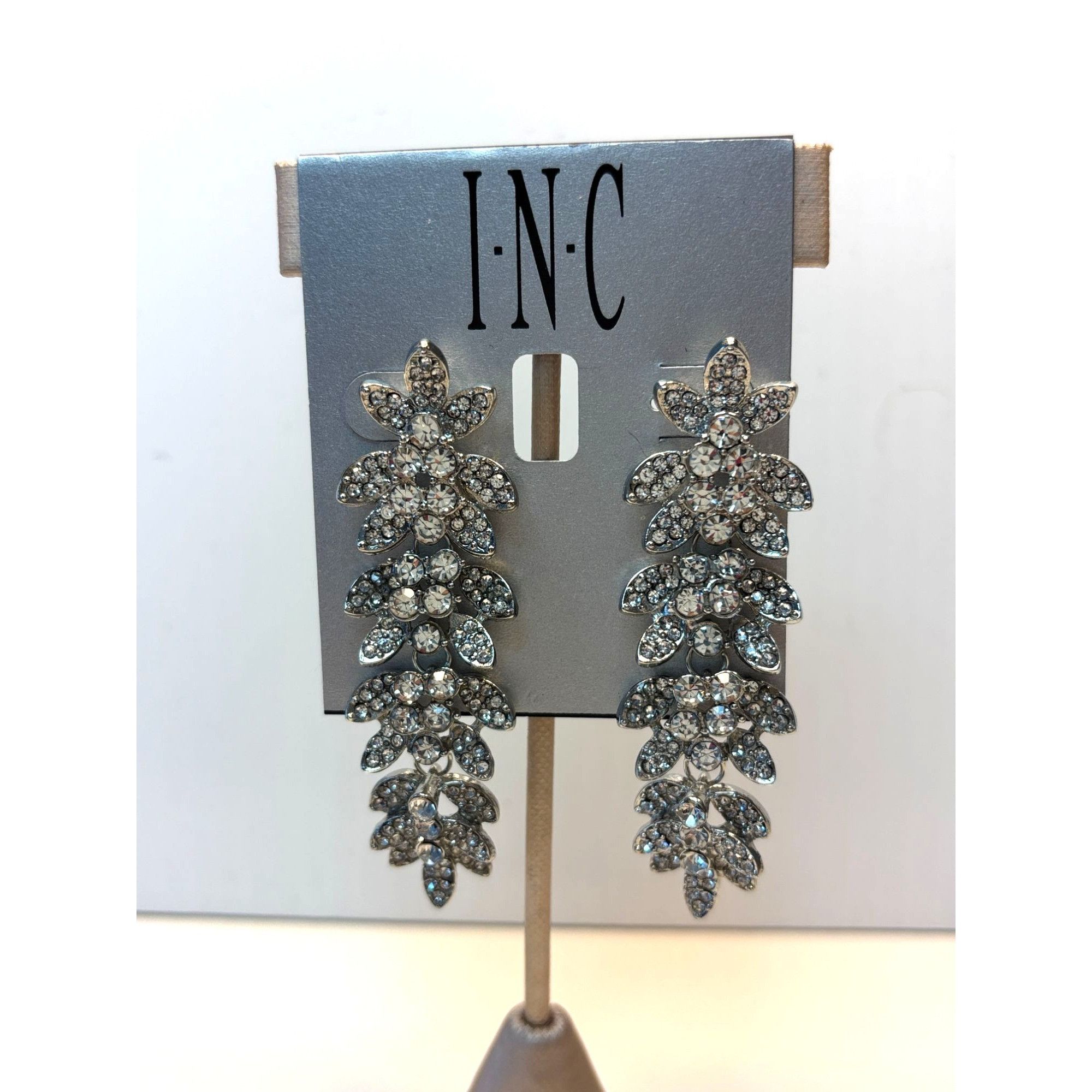 I.N.C Elegant Crystal Drop Earrings by INC – Perfect for Holiday G Size ONE SIZE - 1 Thumbnail