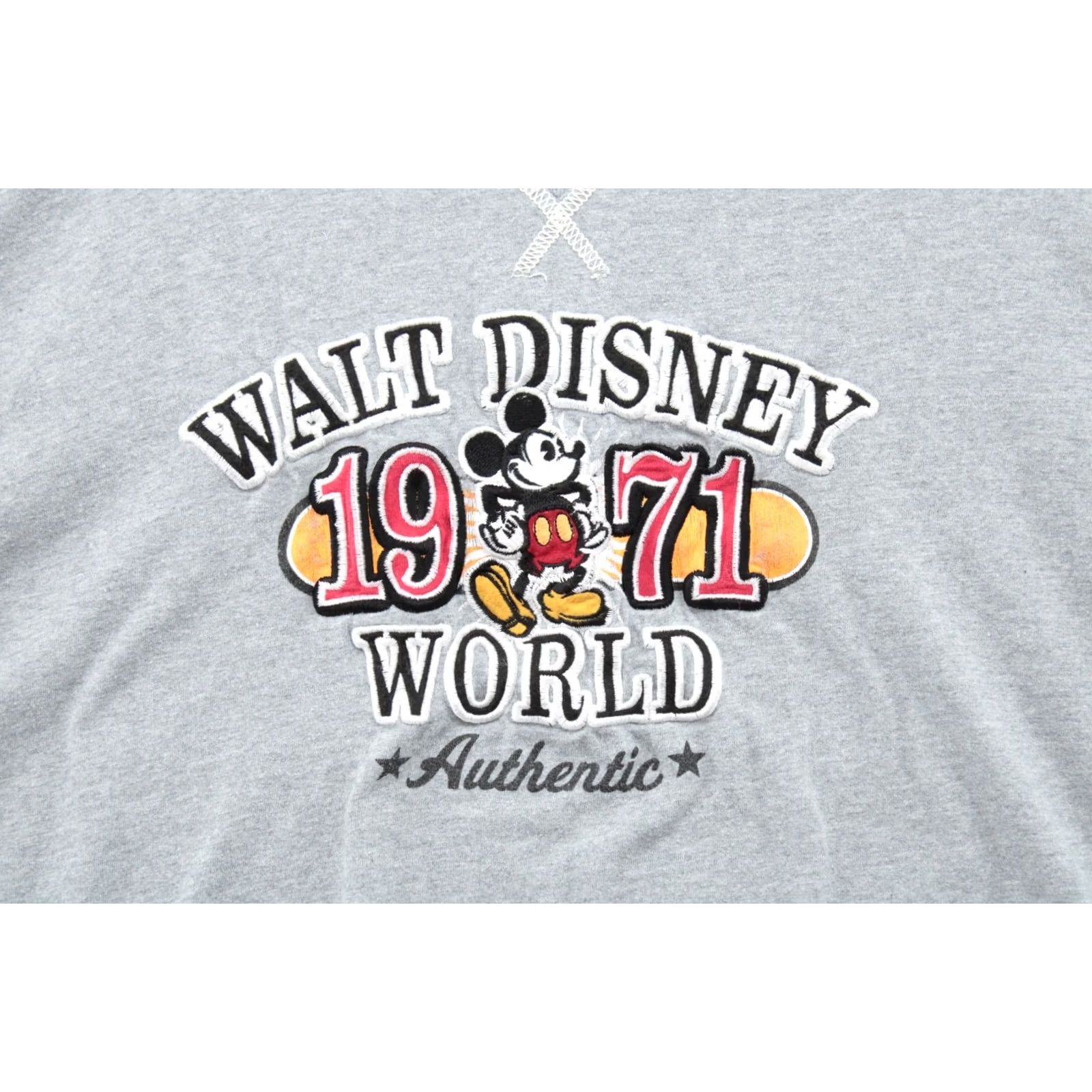 Disney Walt Disney World Mickey Mouse T-Shirt XL Gray Long Sleeve Cotton Vacation Unisex Adults Regular Crew Neck Size US XL / EU 56 / 4 - 2 Thumbnail