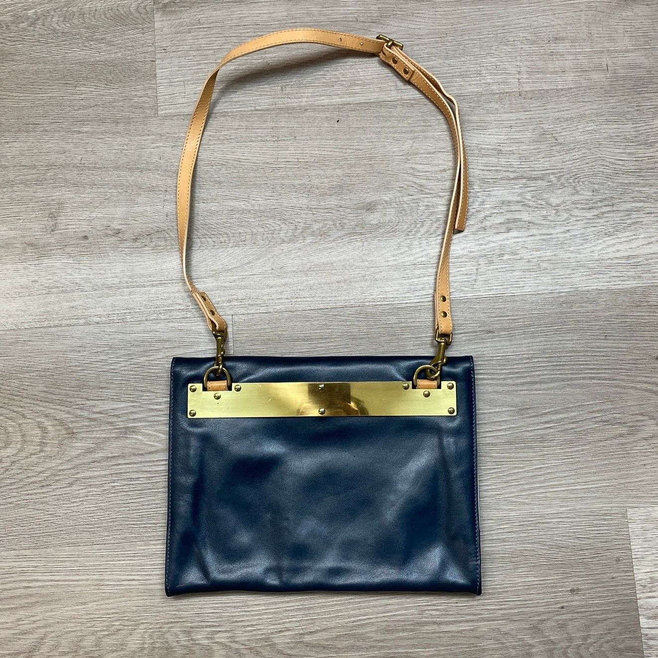 Sophie Hulme Rare Sophie Hulme Leather Flat Envelope Purse Crossbody Bag Size ONE SIZE - 3 Thumbnail