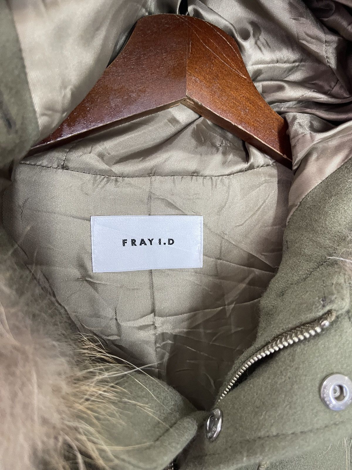 Japanese Brand VINTAGE RACCOON FUR HOODIES FRAY I.D WOOL PARKAS Size US L / EU 52-54 / 3 - 5 Thumbnail
