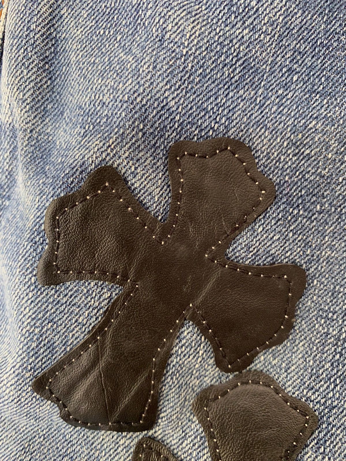 Japanese Brand Vtg Levis Distressed Cross Custom/Rebuild in Japan Size US 29 - 11 Thumbnail
