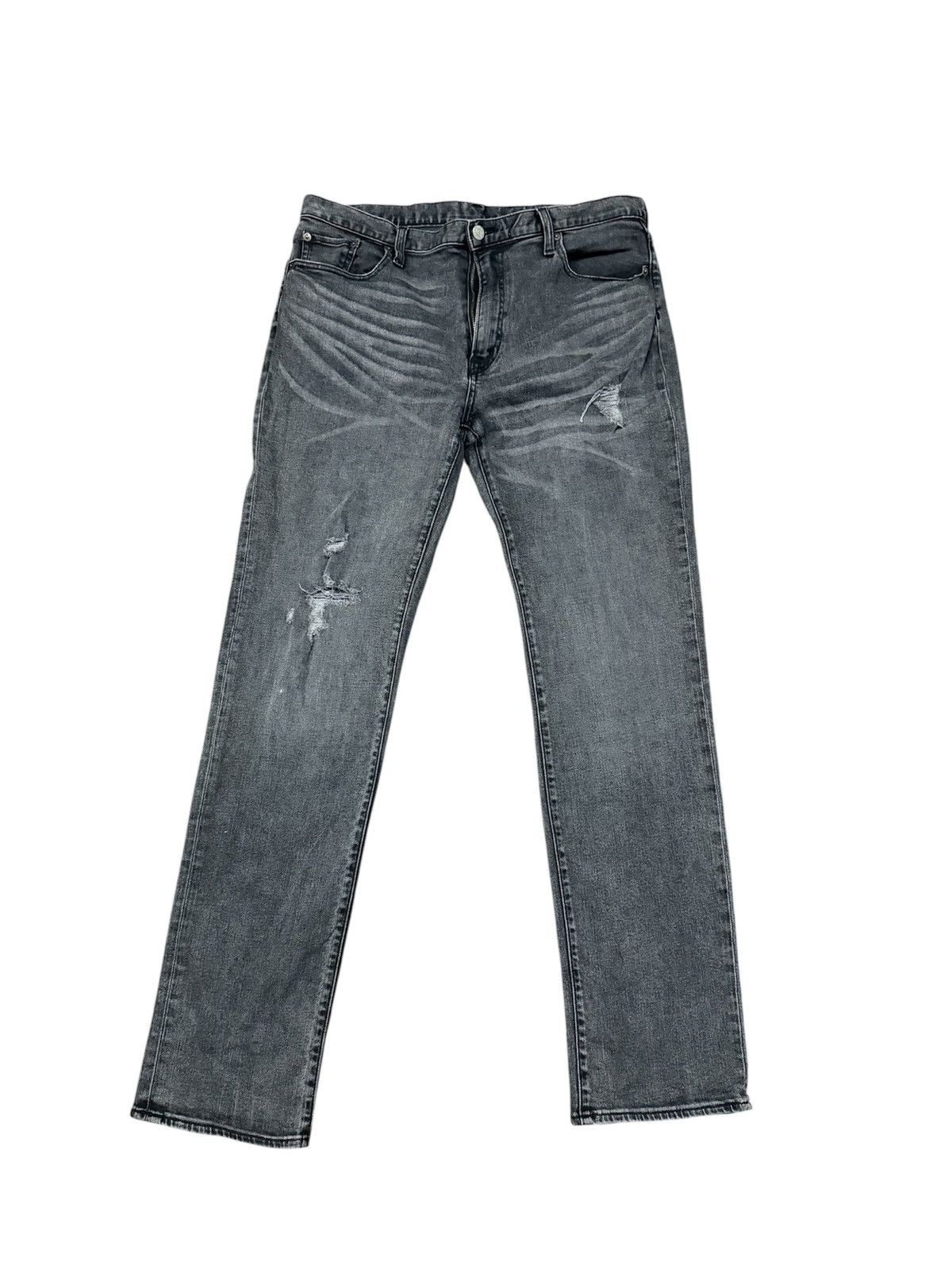 Japanese Brand GU Japanese Brand Distressed Regular Straight Jeans Size US 36 / EU 52 - 1 Thumbnail