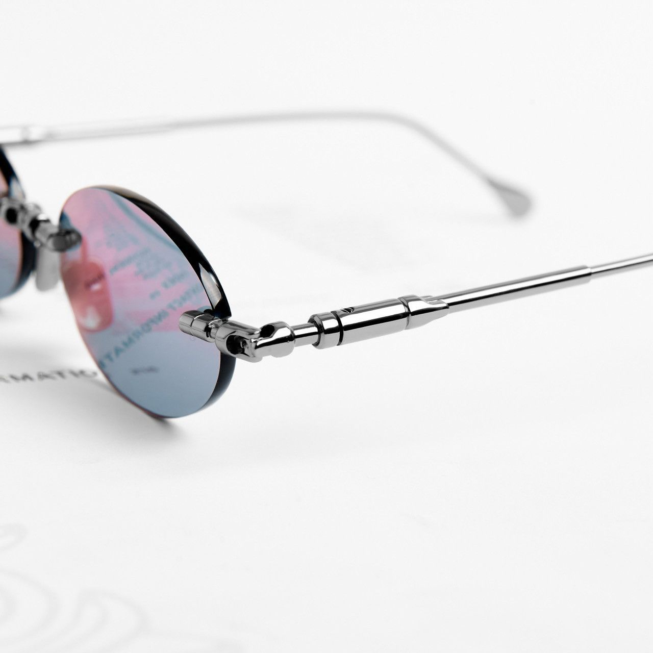 Kuboraum KUBORAUM H62 GM GUN METAL FLASH VIOLET BLUE SUNGLASSES Size ONE SIZE - 3 Thumbnail
