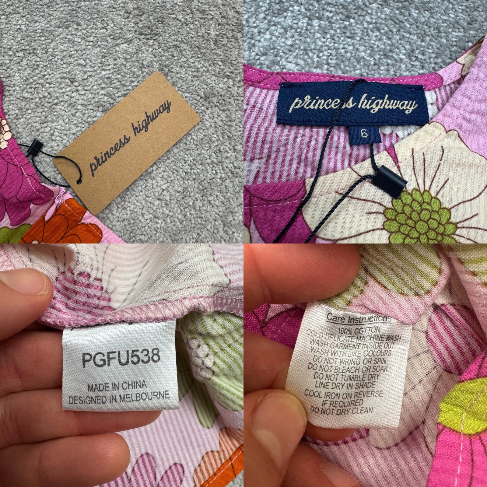 Vintage VINTAGE Princess Highway Daisy Chain Reaction Mini Dress Womens Size 2 Pink Floral NWT Size XS / US 0-2 / IT 36-38 - 8 Thumbnail