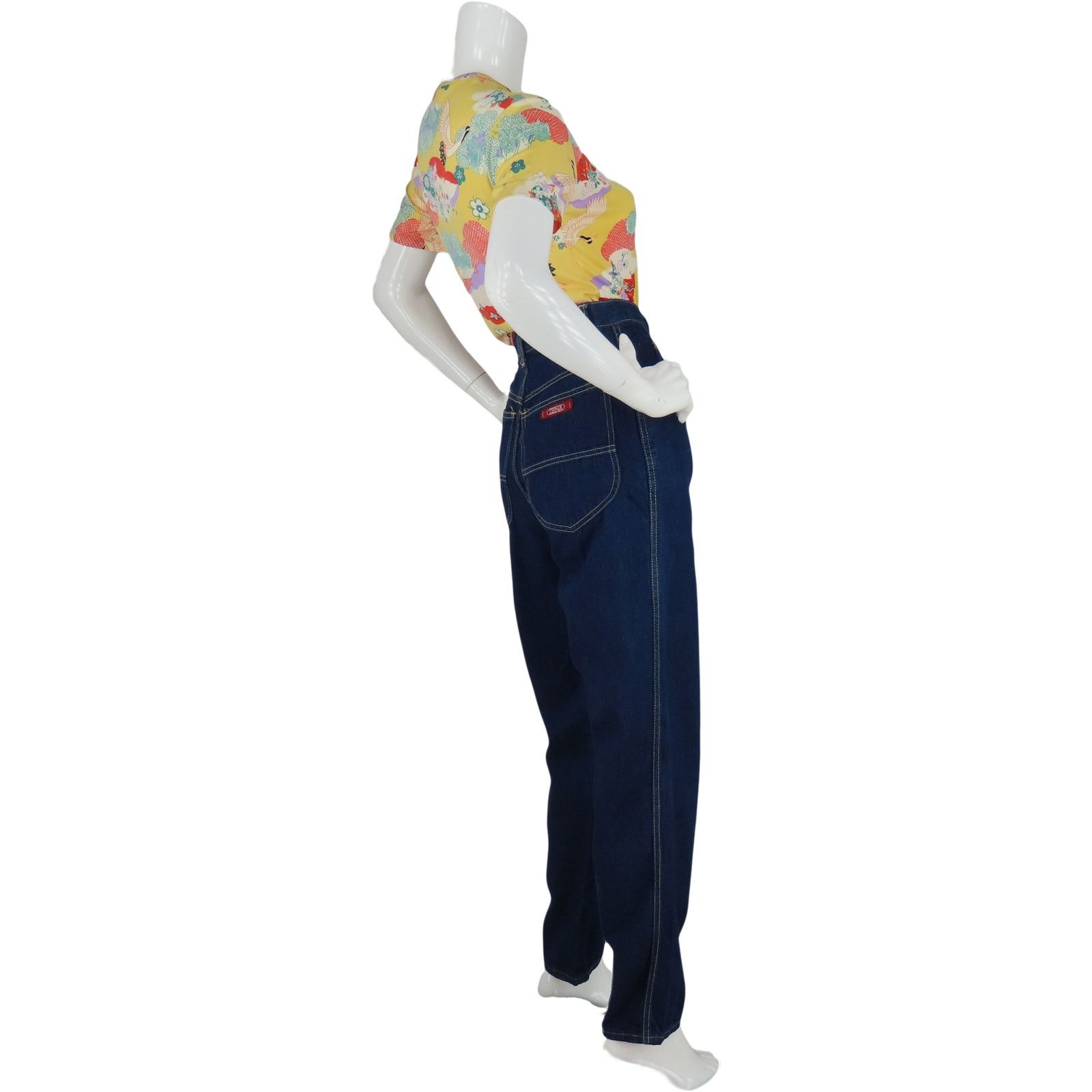 Vintage Vintage High Waisted Denim Jeans Size 24 Size 24" / US 00 / IT 34 - 8 Thumbnail