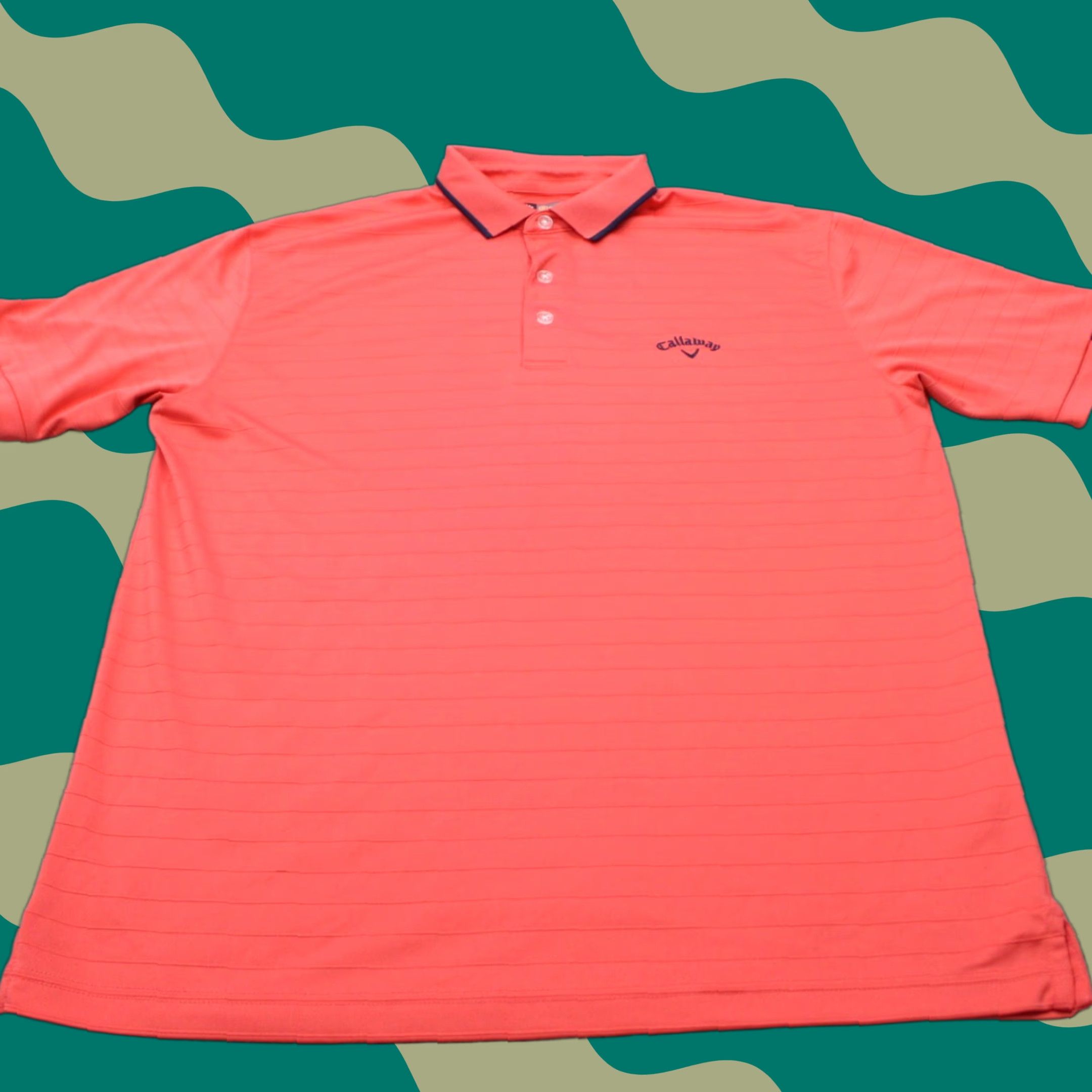 Callaway Callaway Opti-Dri Polo Shirt Mens Medium Pink 100% Polyester S/S Golf Pullover Size US M / EU 48-50 / 2 - 1 Thumbnail