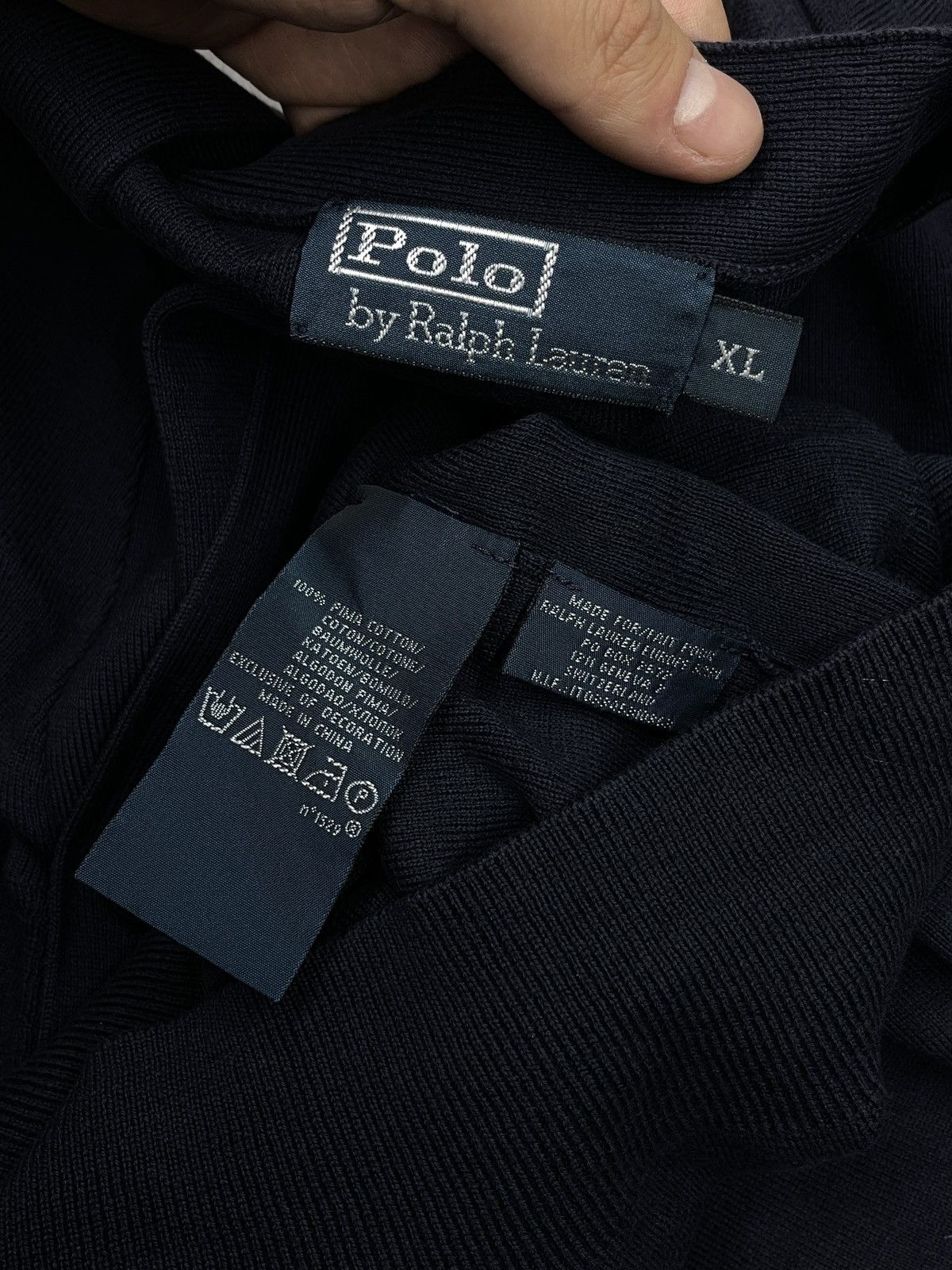 Polo Ralph Lauren Vintage Polo Ralph Lauren Baggy Cardigan Navy Y2K Rugby Size US XL / EU 56 / 4 - 8 Thumbnail