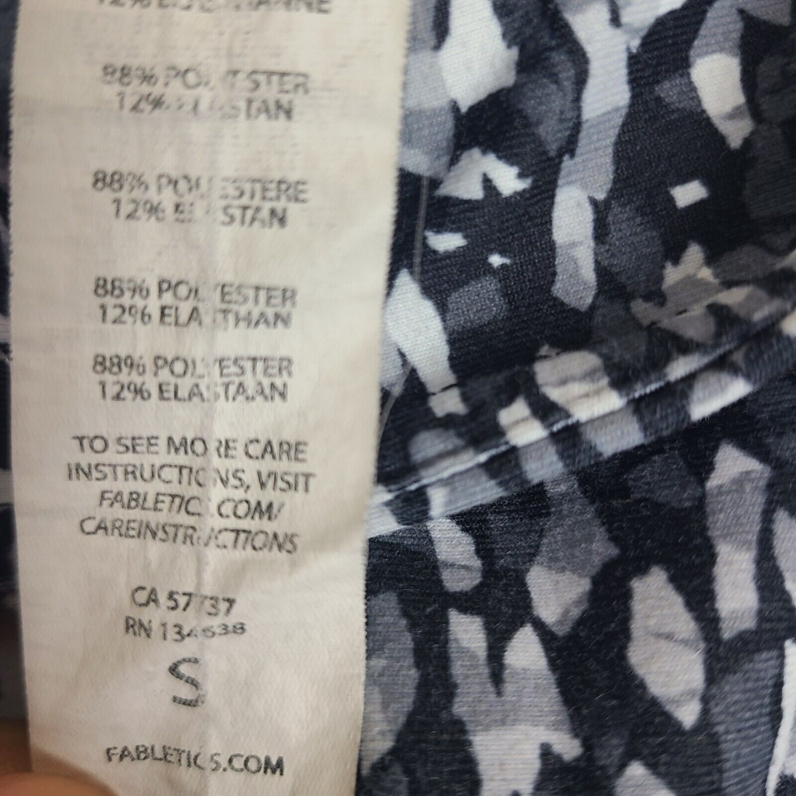 Fabletics Fabletics Leggings Grey Mesh Size Small Design Mesh Panel Ac Size 28" / US 6 / IT 42 - 6 Thumbnail