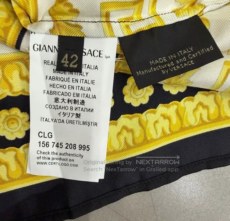 Versace Versace Black and gold Medusa long-sleeved shirt Size US L / EU 52-54 / 3 - 8 Thumbnail