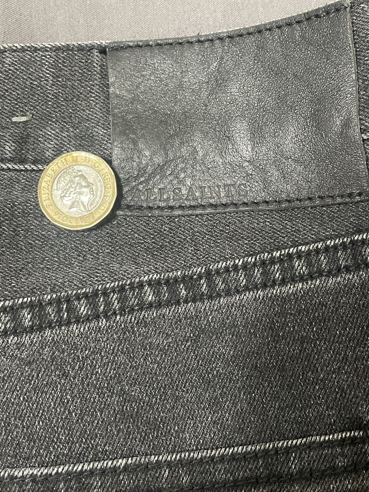 Allsaints Allsaints Black Cigarette skinny jeans Size US 36 / EU 52 - 4 Thumbnail