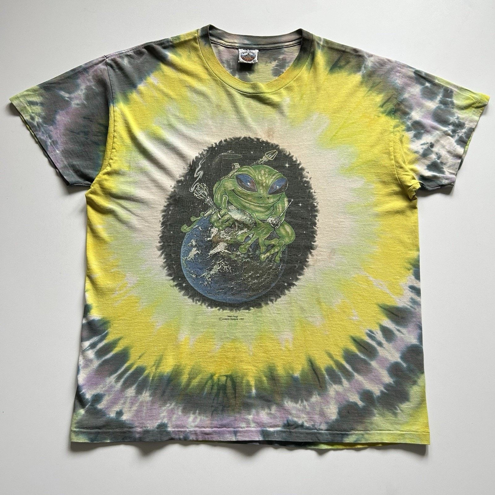 Vintage Vintage 90s Mutant Industry Fotofolio Eye Art T-Shirt 