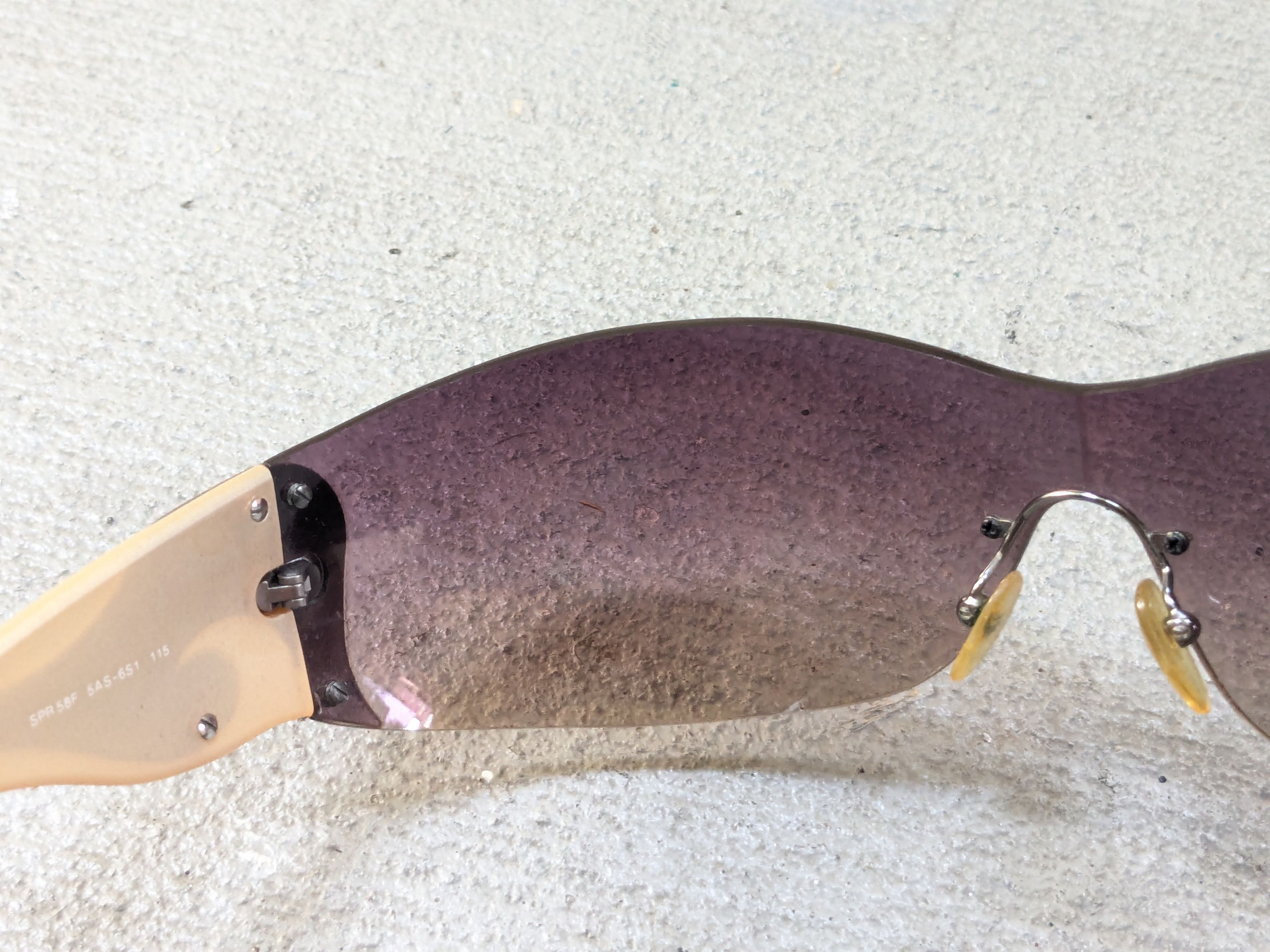 Prada Prada Sunglasses SPR58H Y2K Purple Gradient Flame Fire Size ONE SIZE - 7 Thumbnail