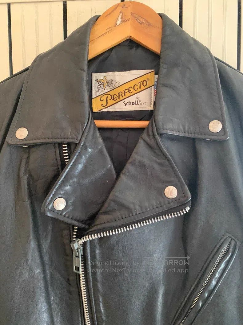 Schott Schott Medium length leather jacket Size US M / EU 48-50 / 2 - 4 Thumbnail