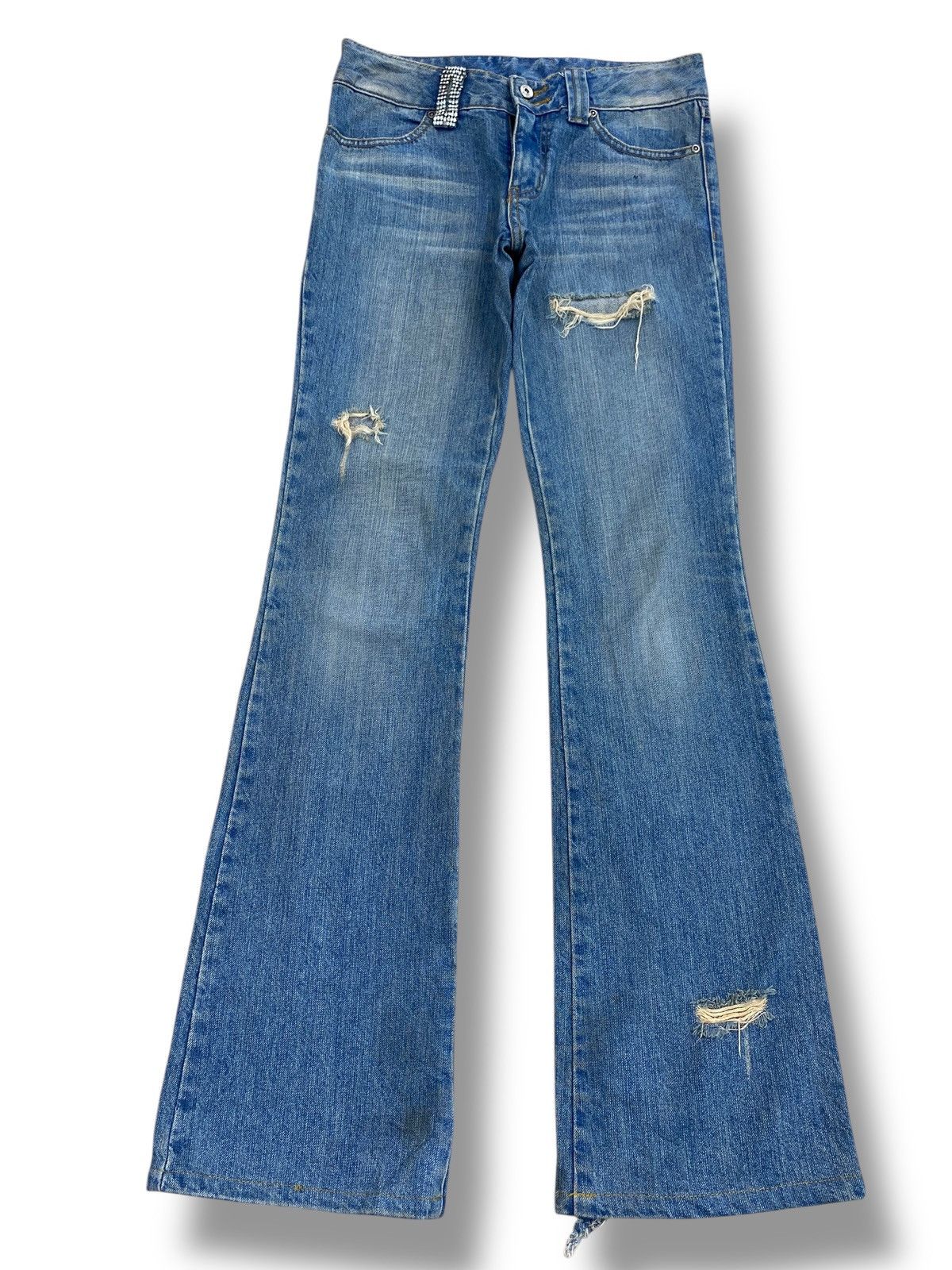 Duras Ambient Brand Distressed Style Bootcut Jeans
