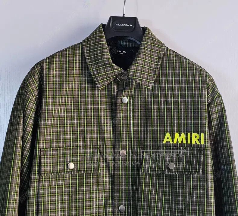 Amiri Amiri Plaid Long Sleeve Cotton Shirt Jacket Size US XL / EU 56 / 4 - 2 Thumbnail