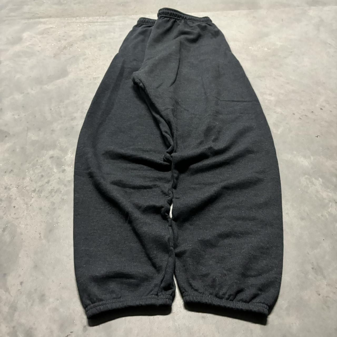 Japanese Brand × Vintage Crazy Vintage Y2K/2000s Dark Grey Skater Essential Sweatpants! Size US 32 / EU 48 - 3 Thumbnail
