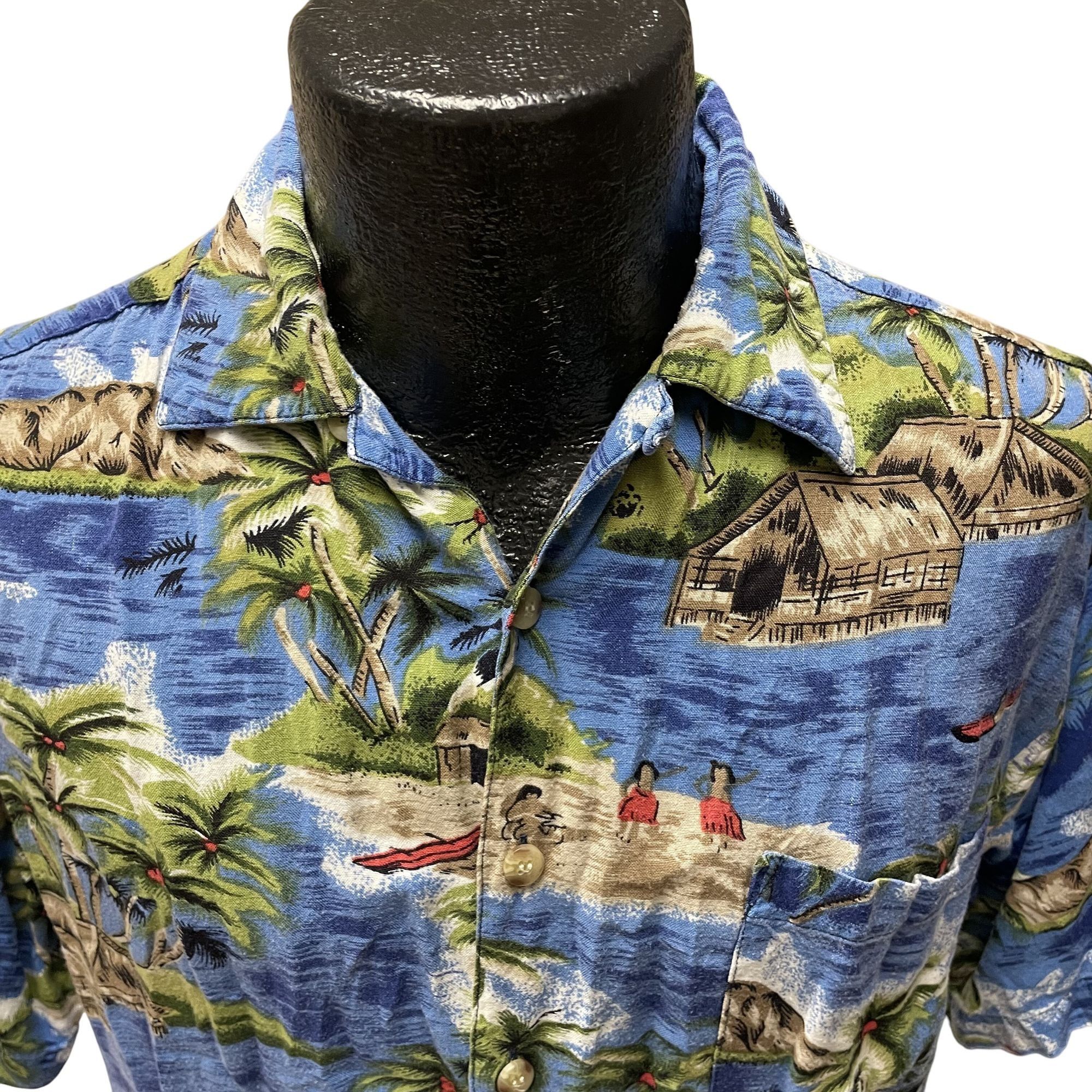 Other Vtg BI Bay Sports Hawaiian SURFING SAVAGES Tropical Shirt Size US M / EU 48-50 / 2 - 3 Thumbnail