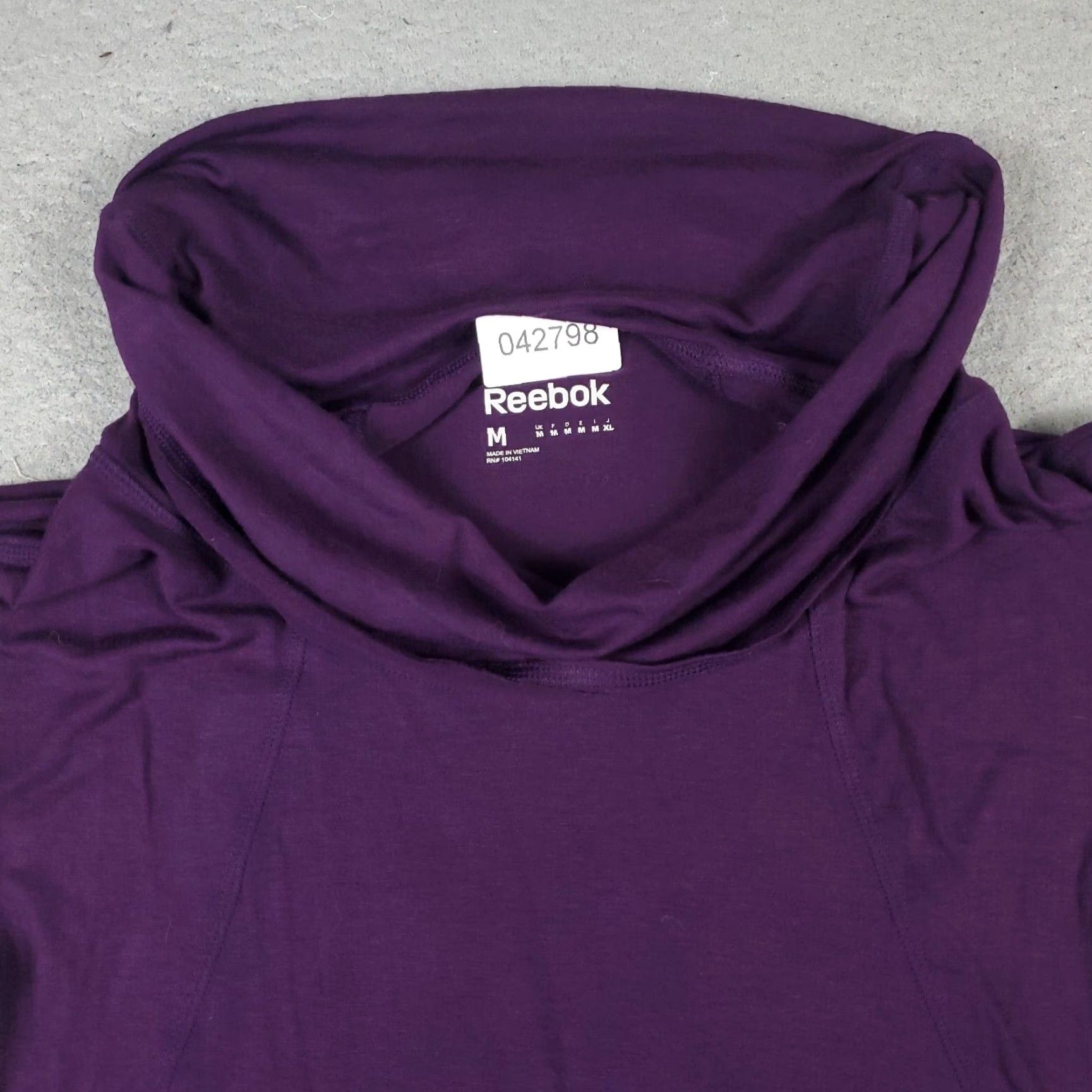 Reebok Reebok Sleeveless Cowl Neck Sweatshirt Womens Medium Purple Activewear Size M / US 6-8 / IT 42-44 - 2 Thumbnail