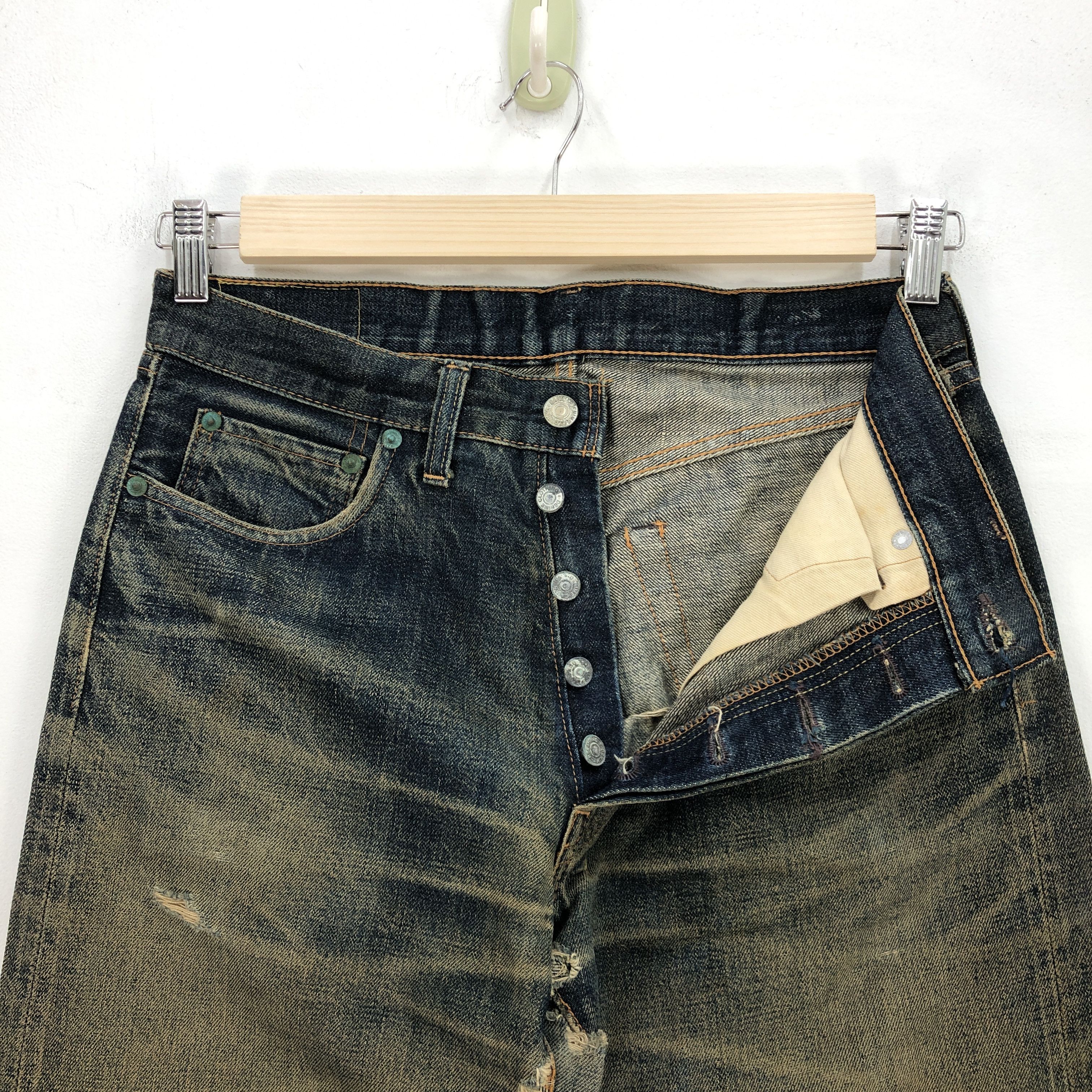 Denime Vintage 90s Denime Selvedge Jeans Japanese Redline Denim Size US 30 / EU 46 - 5 Thumbnail