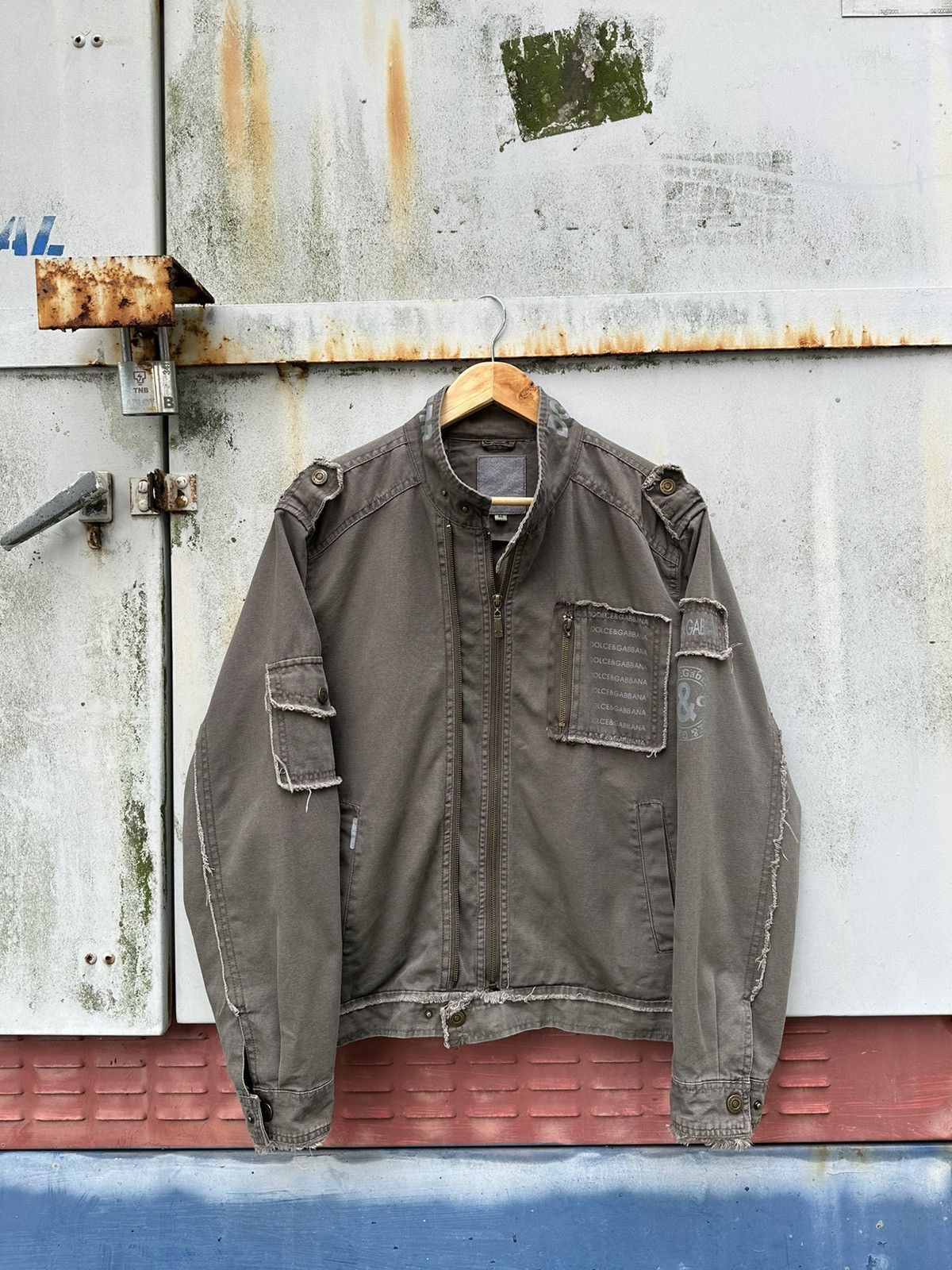 Dolce & Gabbana 👹Vintage Dolce & Gabbana VICTORYI Distressed Detroit Jacket Size US M / EU 48-50 / 2 - 4 Thumbnail