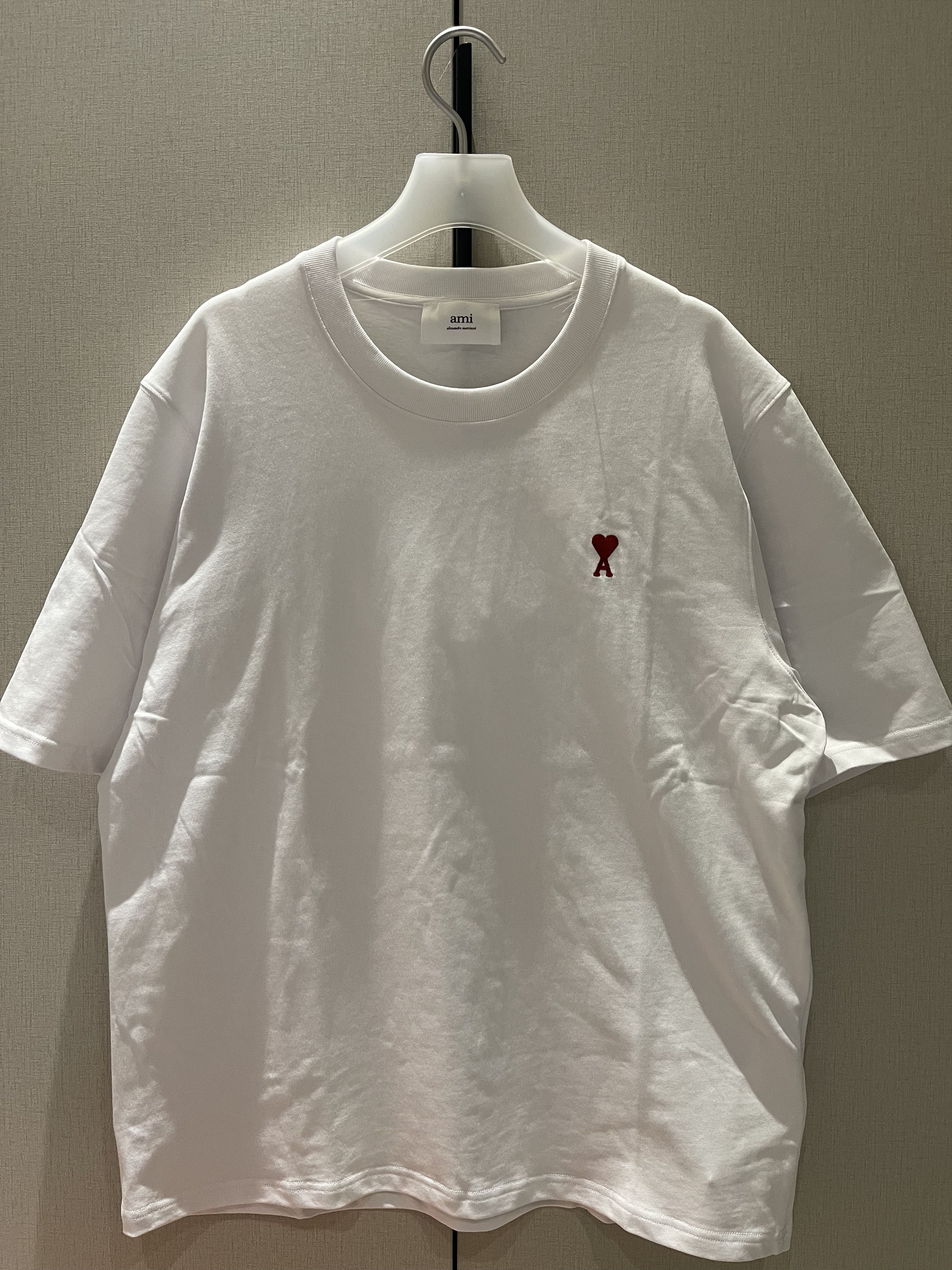 AMI AMI Red Heart Logo Short Sleeve T-Shirt Size US M / EU 48-50 / 2 - 1 Thumbnail