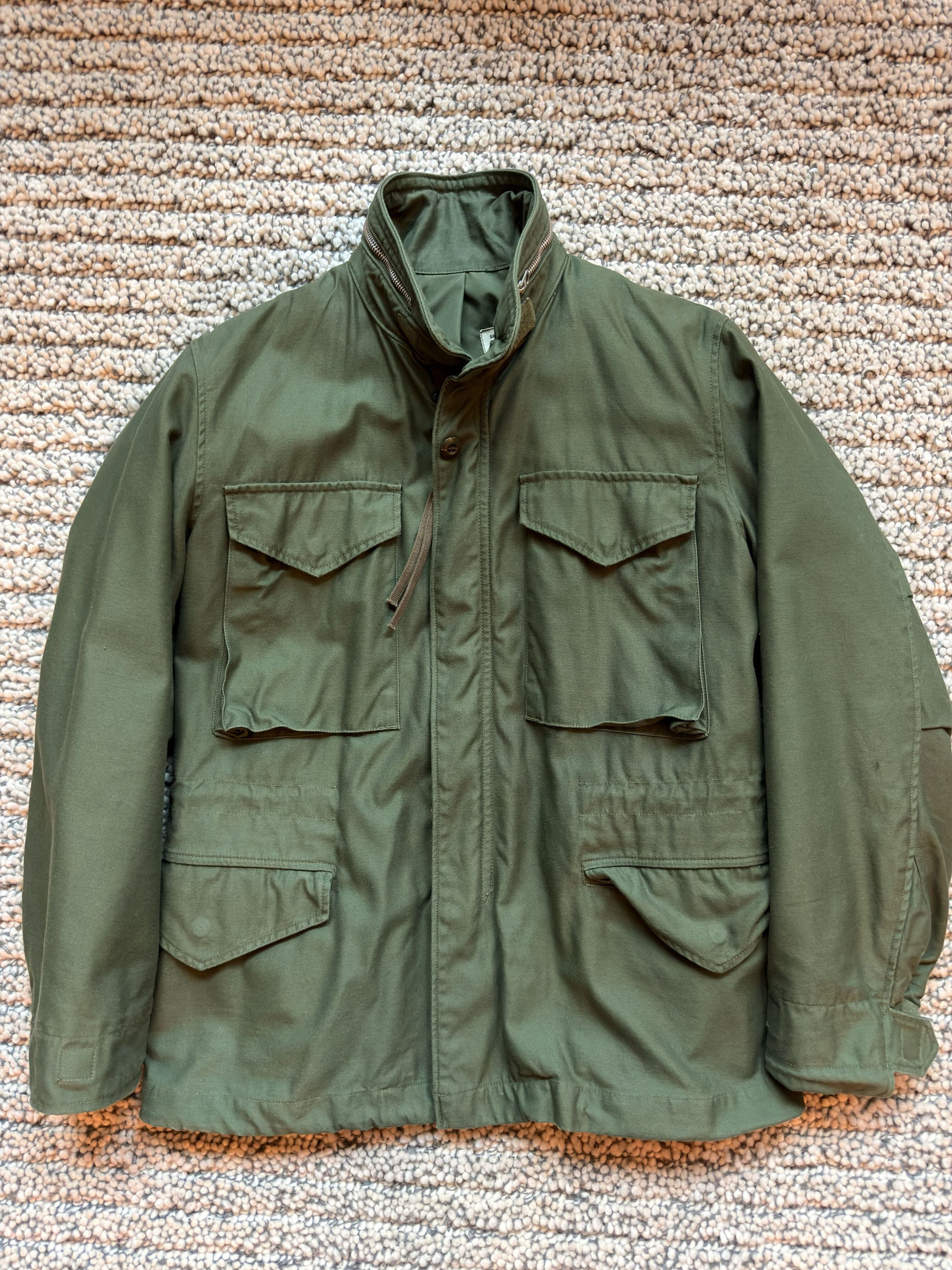 The Real McCoy's M-65 Field Jacket '1st Model' - Olive Green Size US S / EU 44-46 / 1 - 1 Thumbnail