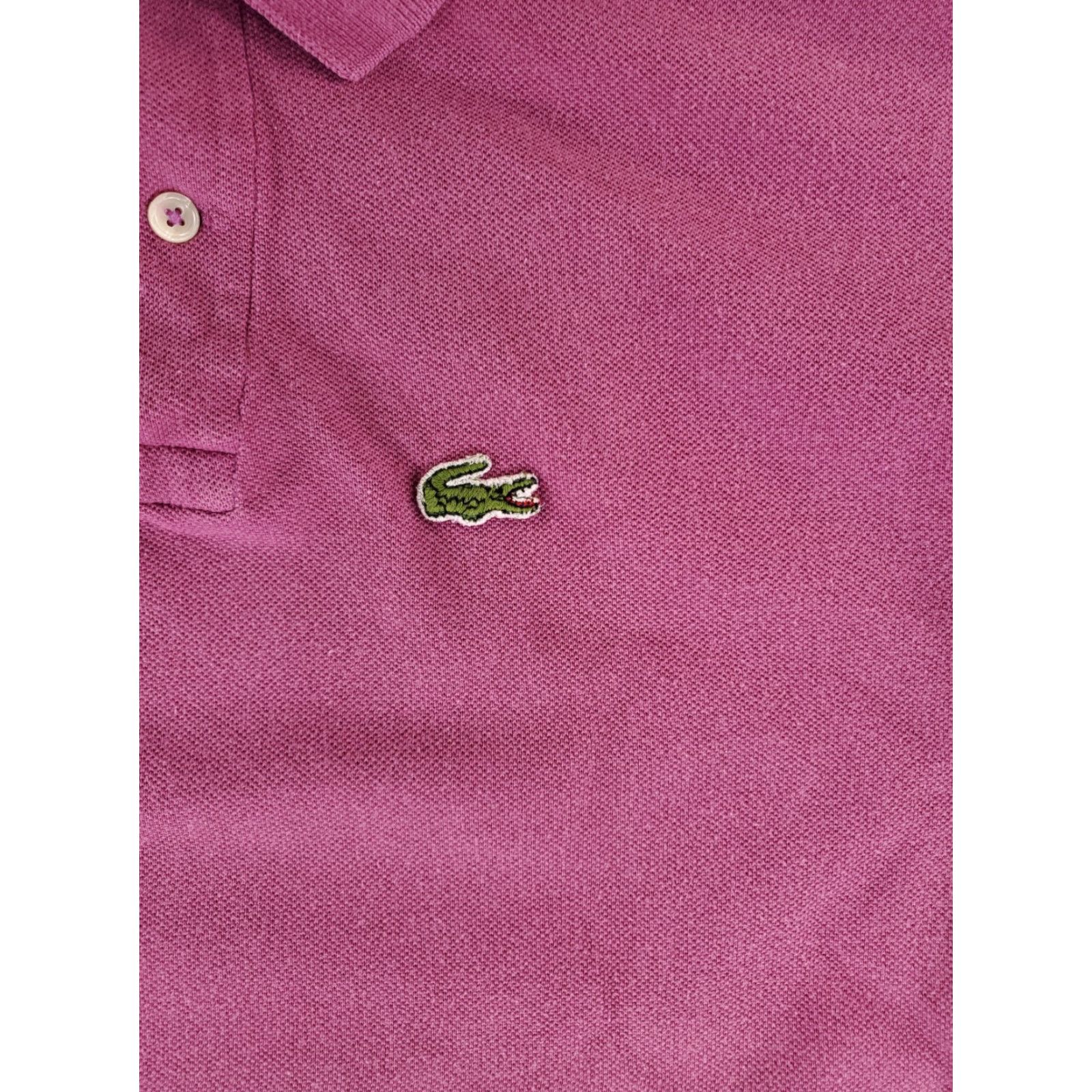 Izod VINTAGE Izod Lacoste Polo Shirt Mens M Purple Eggplant Pink 70s Patron Stain on Back Size US M / EU 48-50 / 2 - 2 Thumbnail