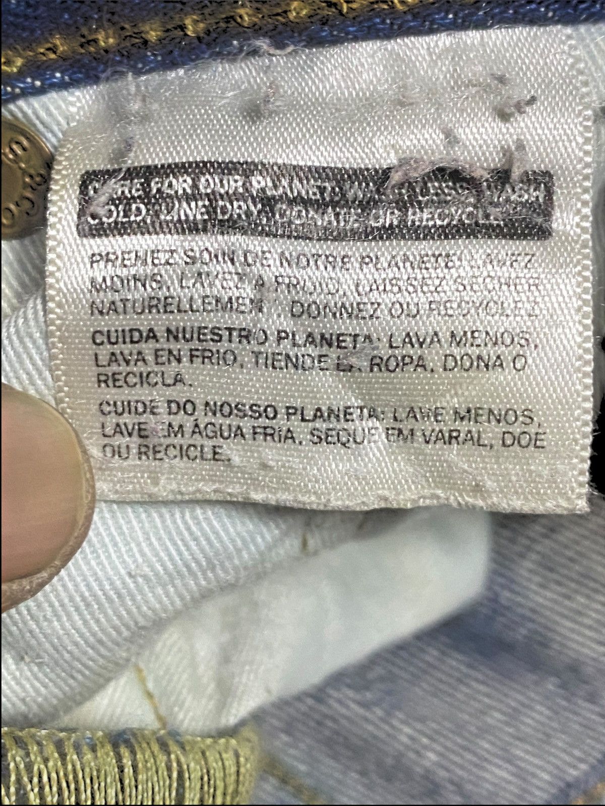 Levi's Levis 502 Mud Wash Distressed Loose Jeans Size US 31 - 24 Thumbnail