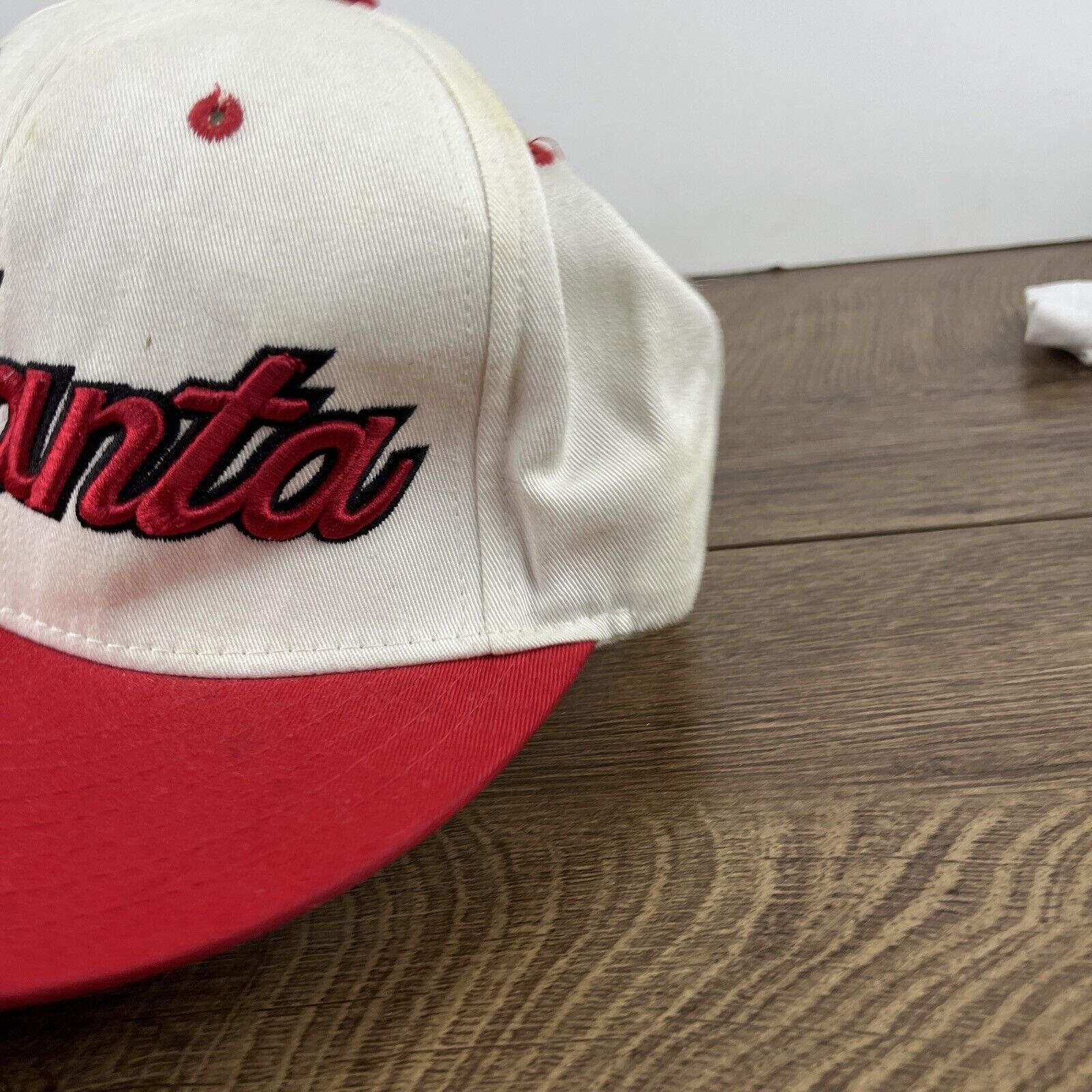 Other Atlanta Hat Atlanta White Hat Snapback Red Adjustable Hat Ad Size ONE SIZE - 8 Thumbnail