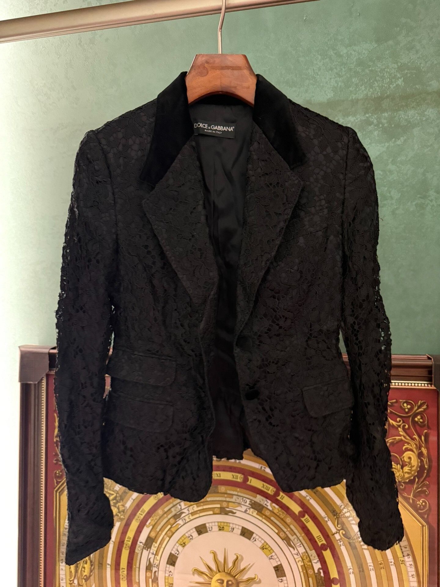 Dolce & Gabbana Dolce Gabbana Black Lace Blazer Size S / US 4 / IT 40 - 1 Thumbnail
