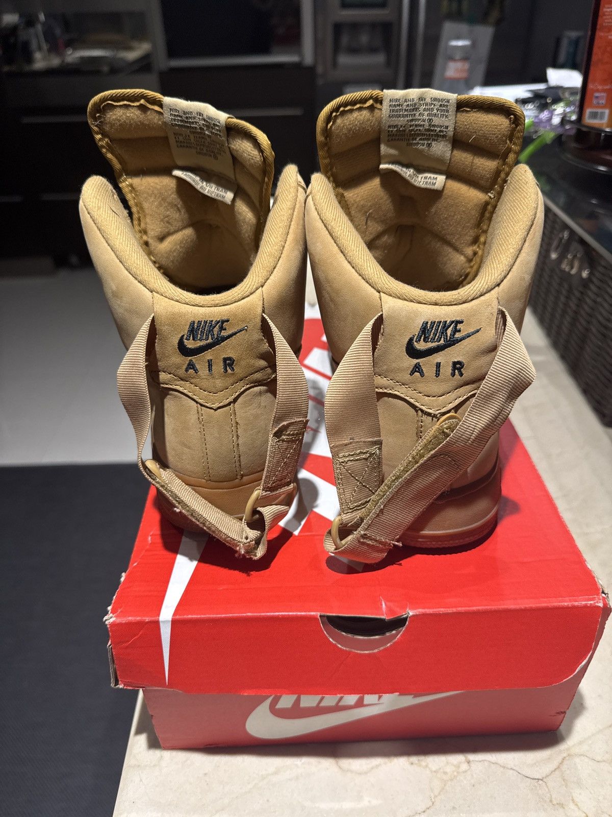 Nike Nike Air Force 1 High Wheat Flax 2016 Size US 9.5 / EU 42-43 - 3 Thumbnail