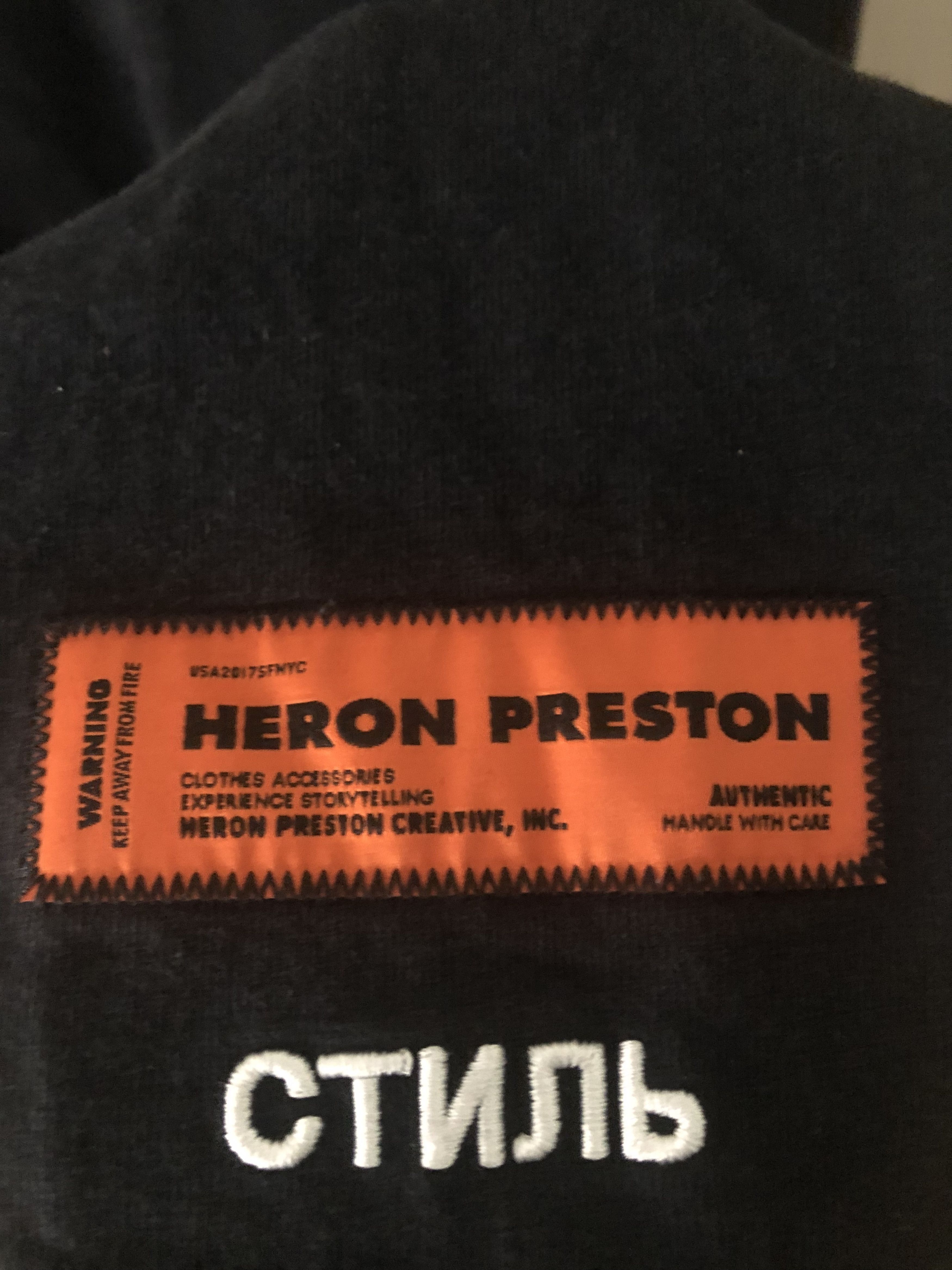 Heron Preston Heron Preston oversized long black thin sweatshirt Size US XL / EU 56 / 4 - 10 Thumbnail